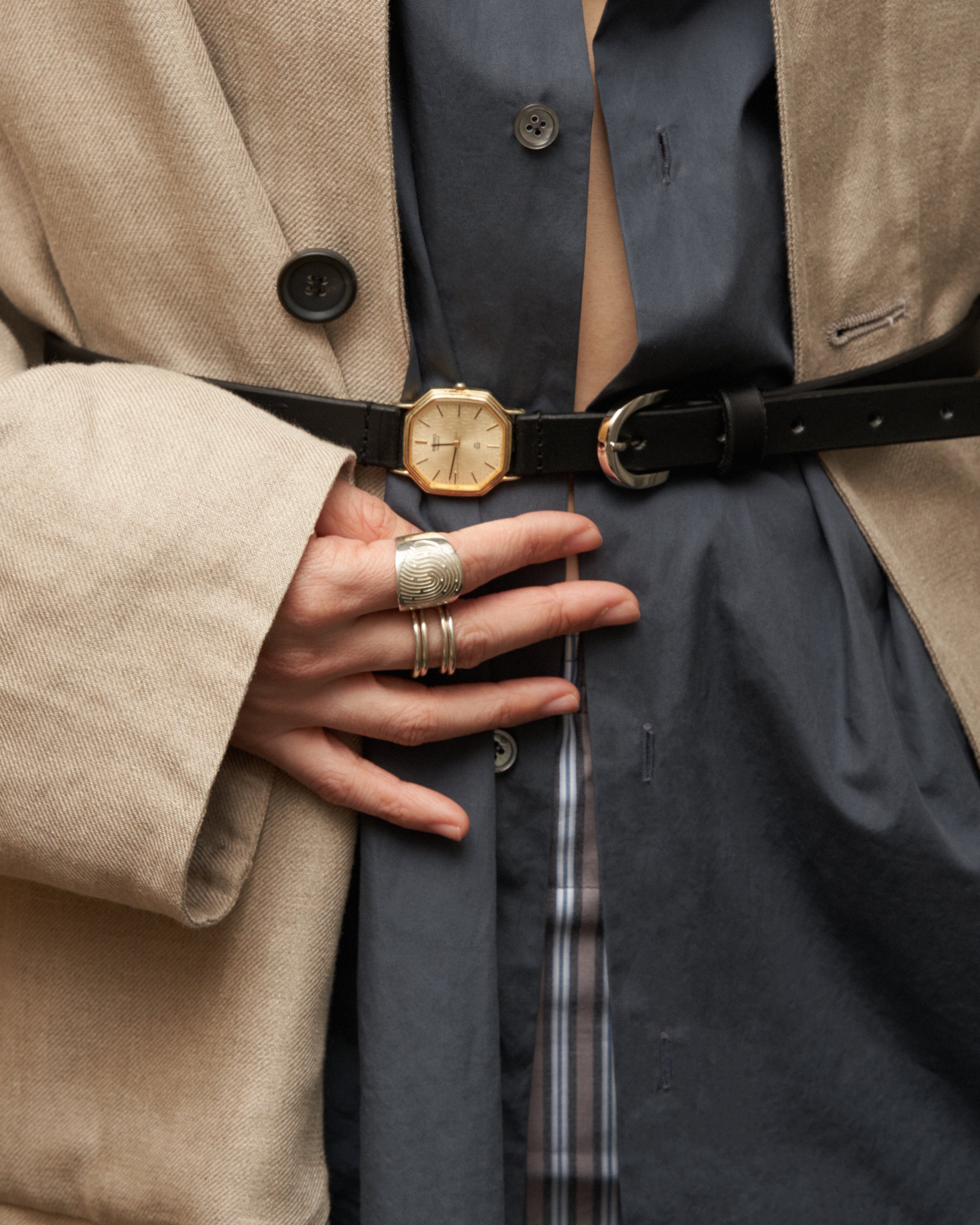 HIDAKA / VINTAGE WATCH BELT NARROW