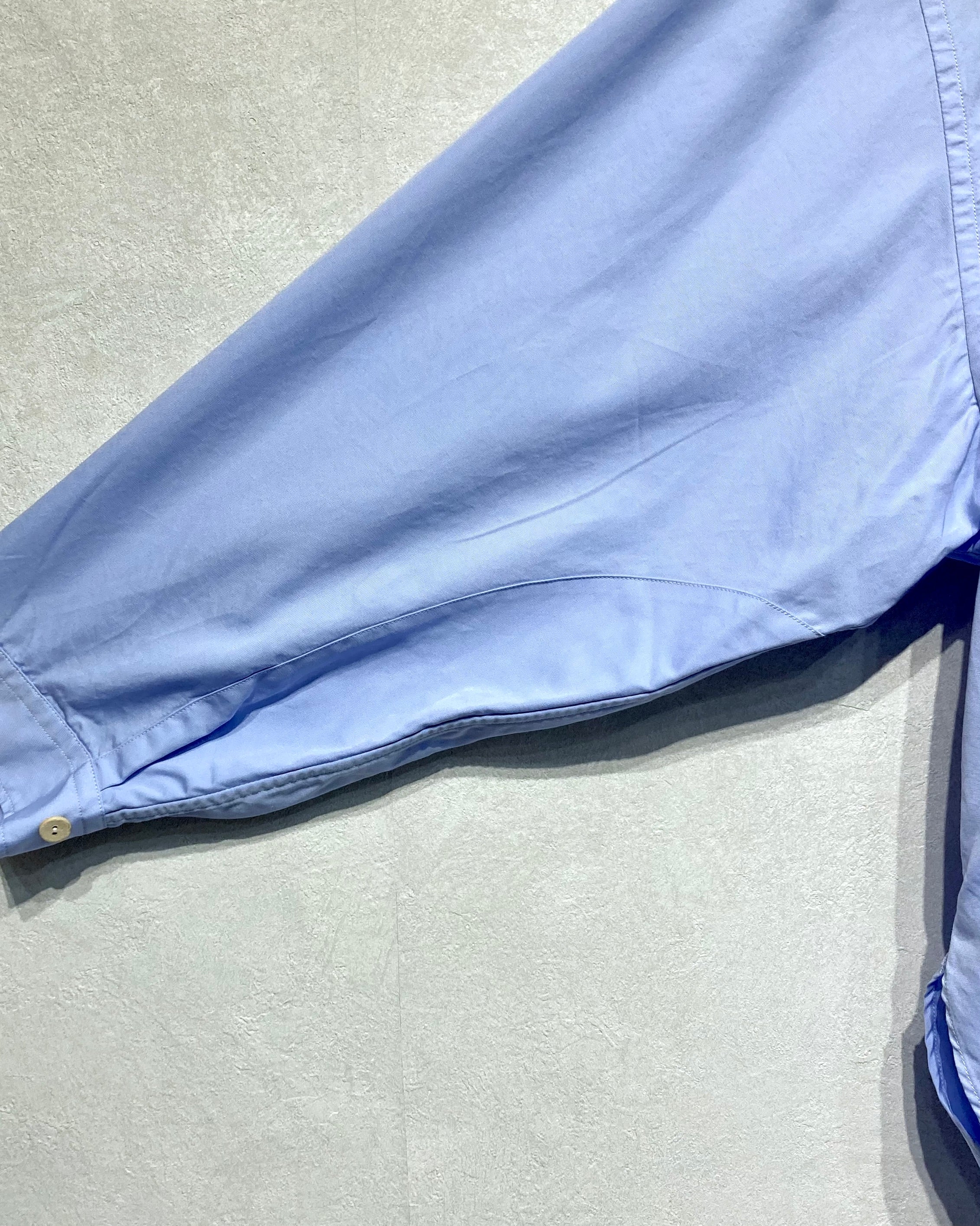 REFOMED / WRIST PATCH WIDE SHIRT - Sax