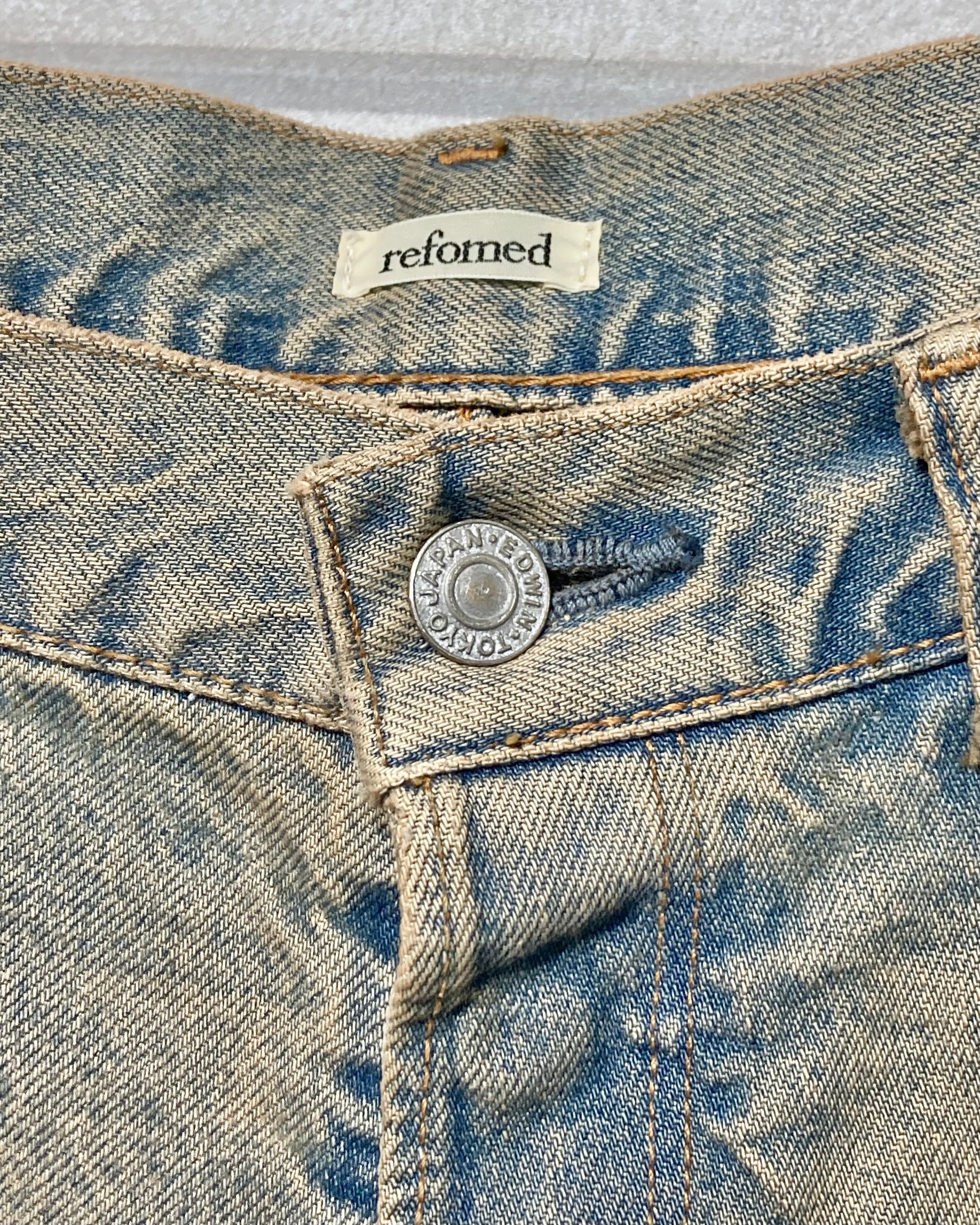 REFOMED / FRESH MAN DENIM WIDE PANTS by EDWIN - USED