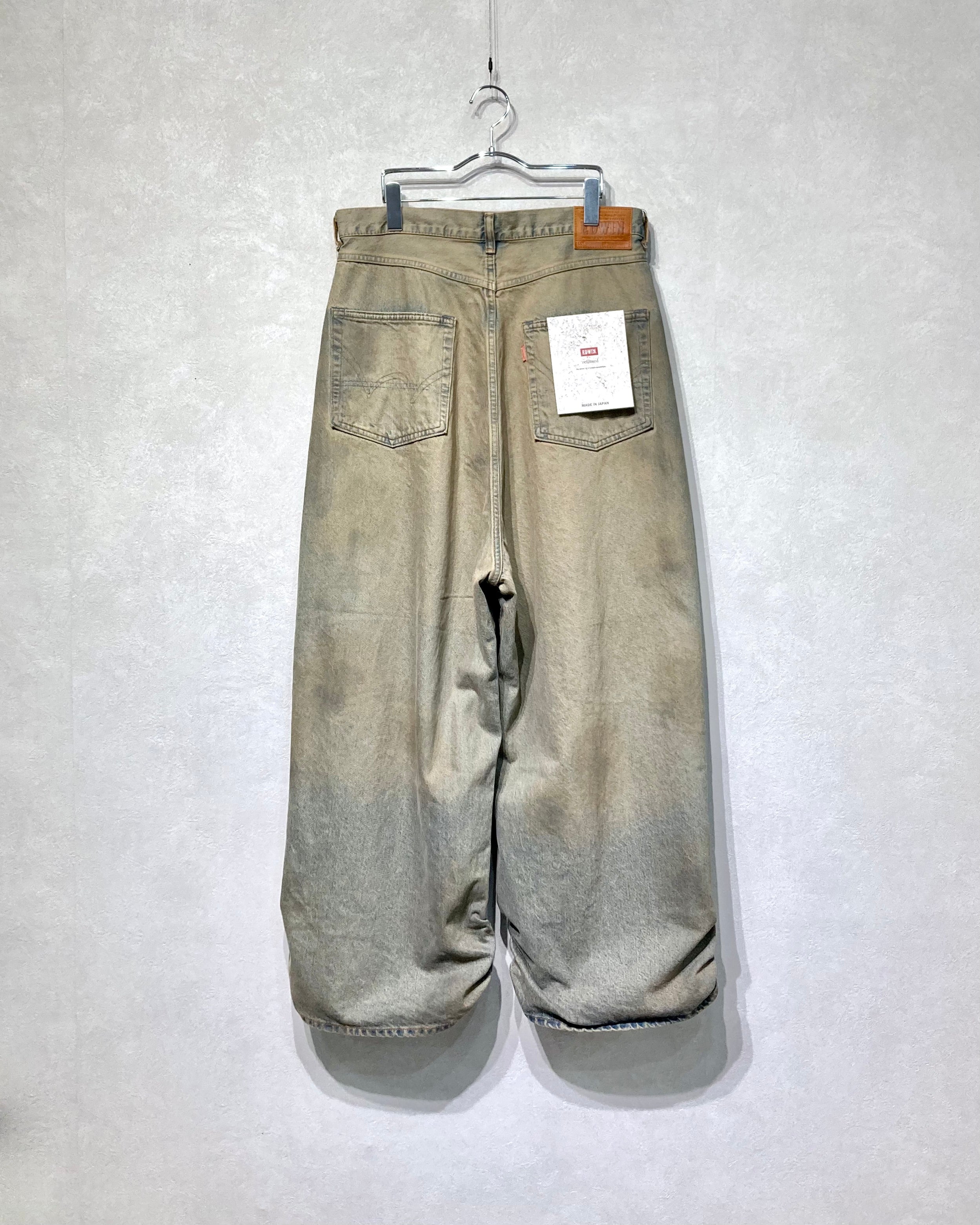 REFOMED / FRESH MAN DENIM WIDE PANTS by EDWIN - USED