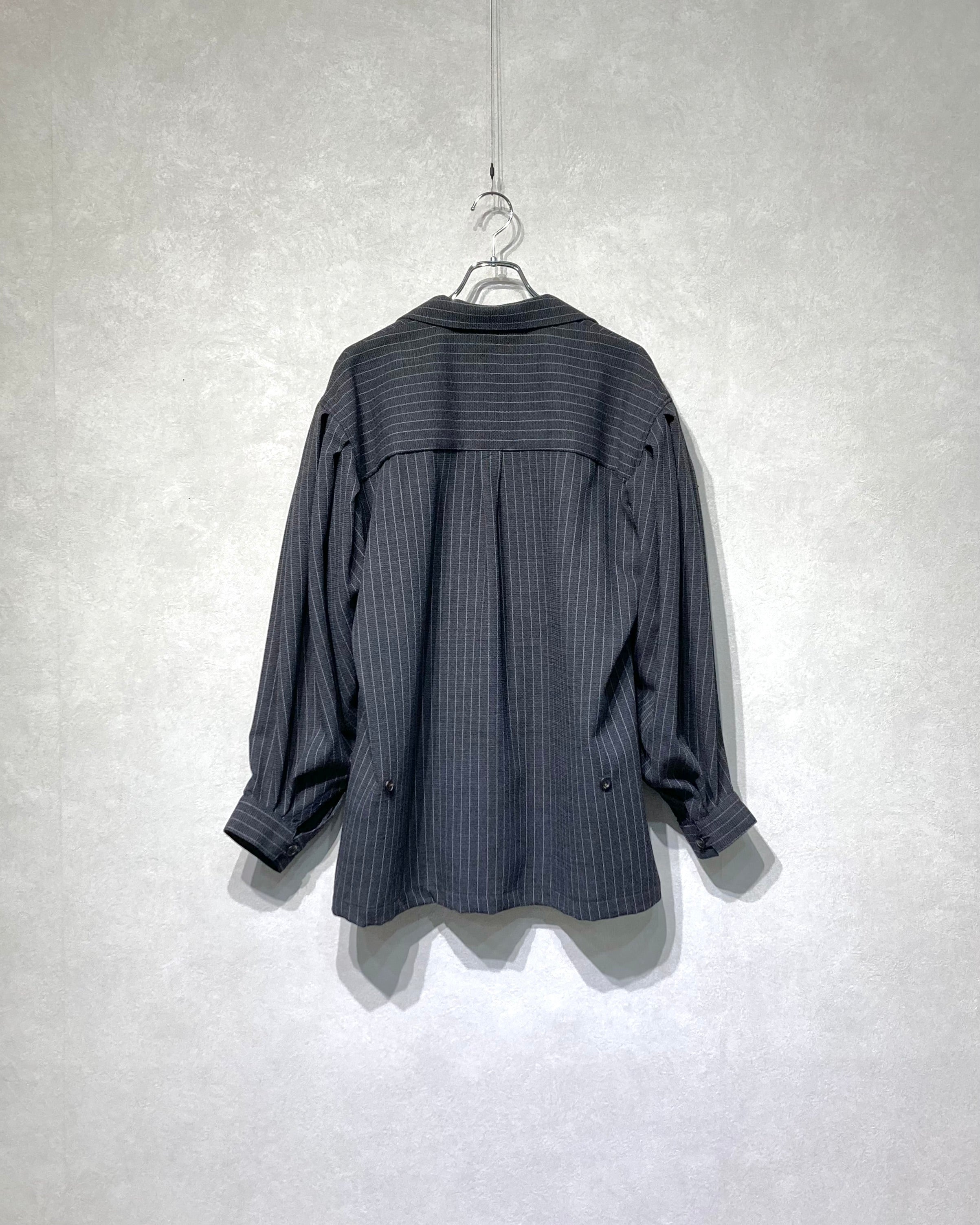 OIRA / PULLOVER SHIRT WOOL STRIPE