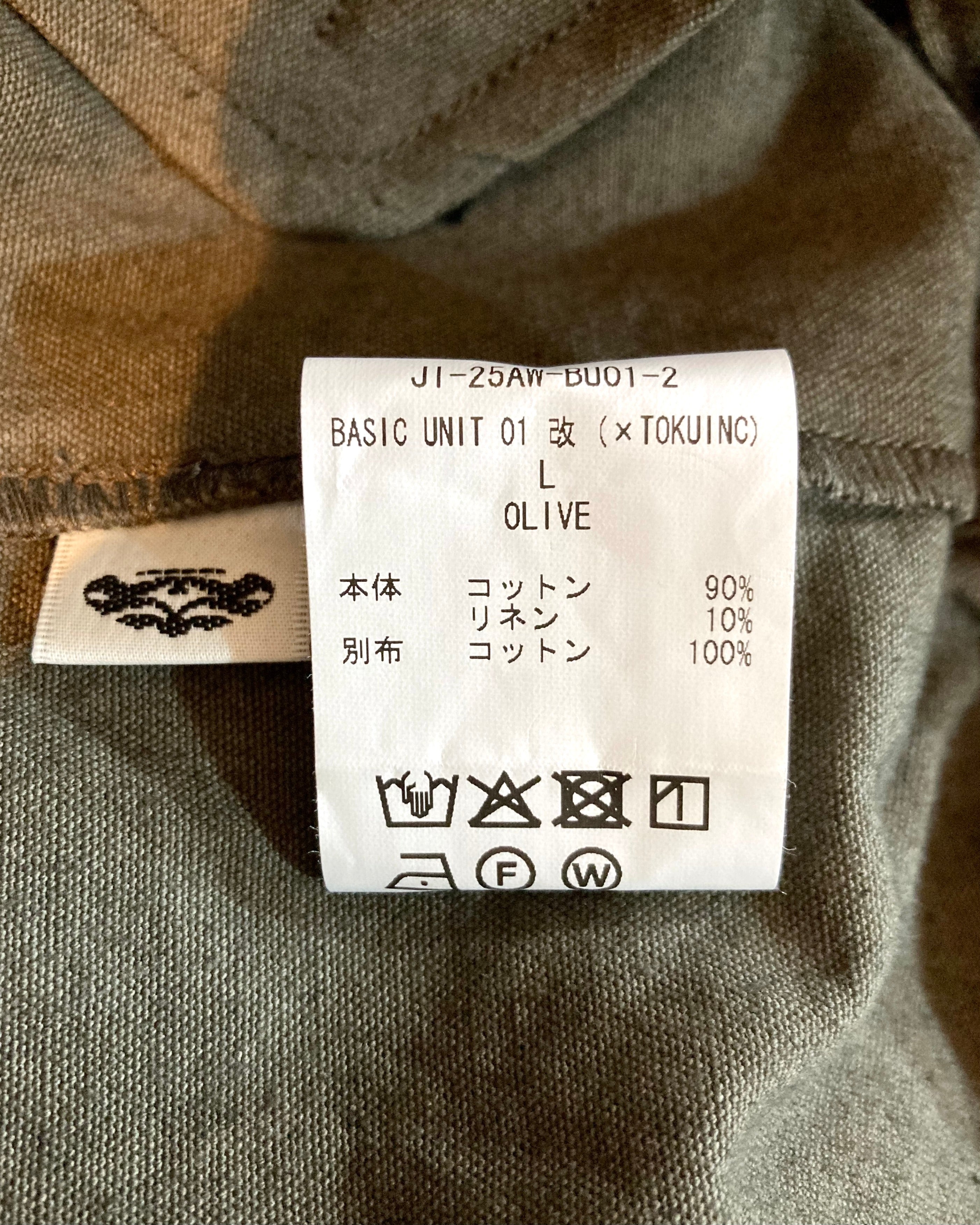 JIAN YE / BASIC UNIT 01 改 × TOKUINC - Olive