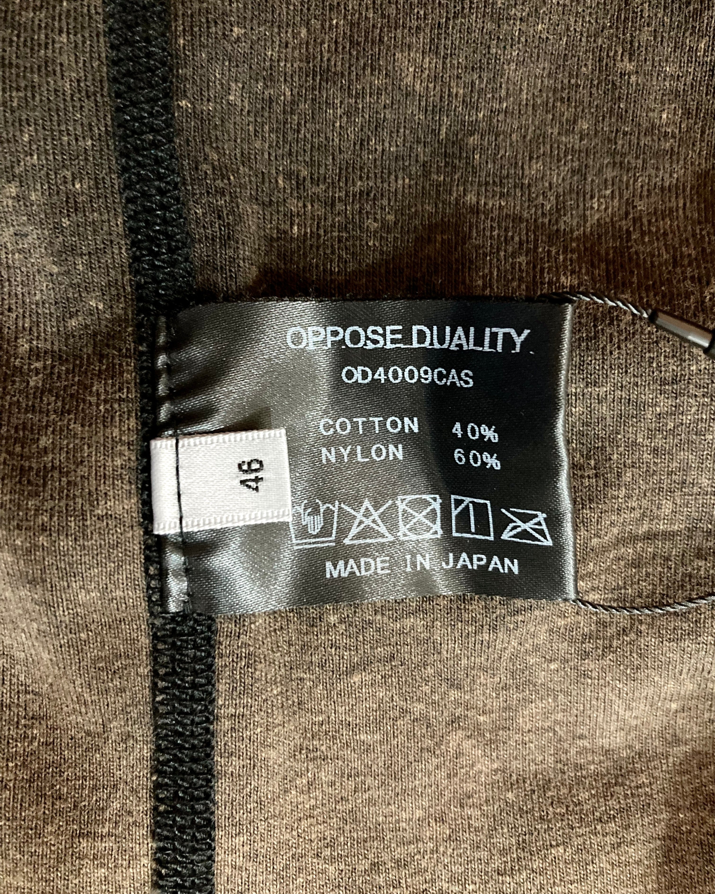 OPPOSE DUALITY / LONG SLEEVE T-SHIRTS WASH - Brown