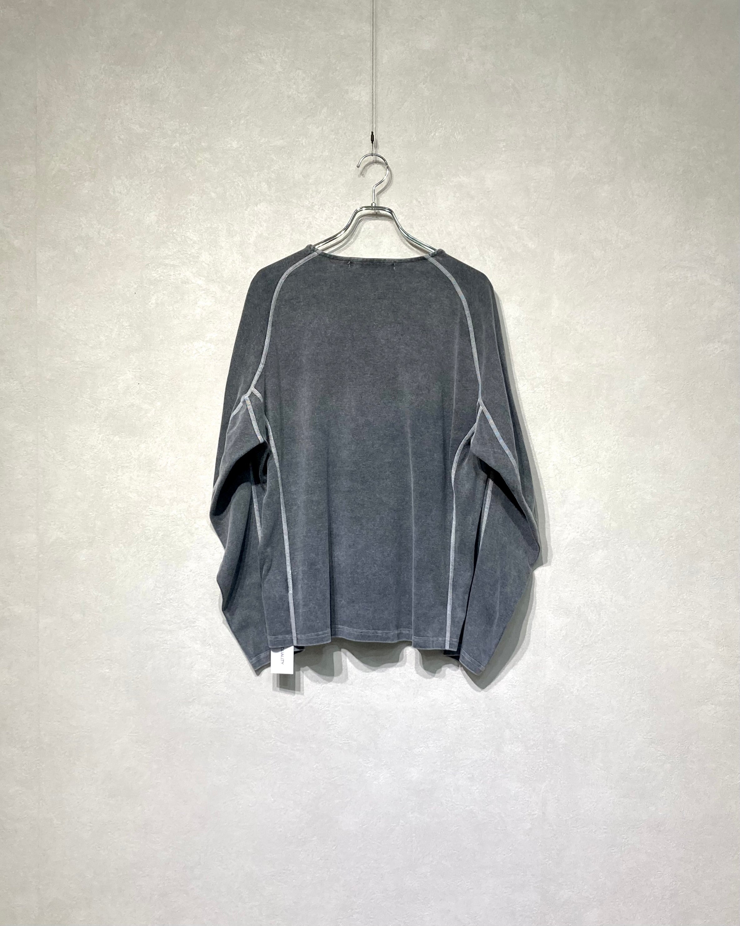 OPPOSE DUALITY / LONG SLEEVE T-SHIRTS WASH - Gray