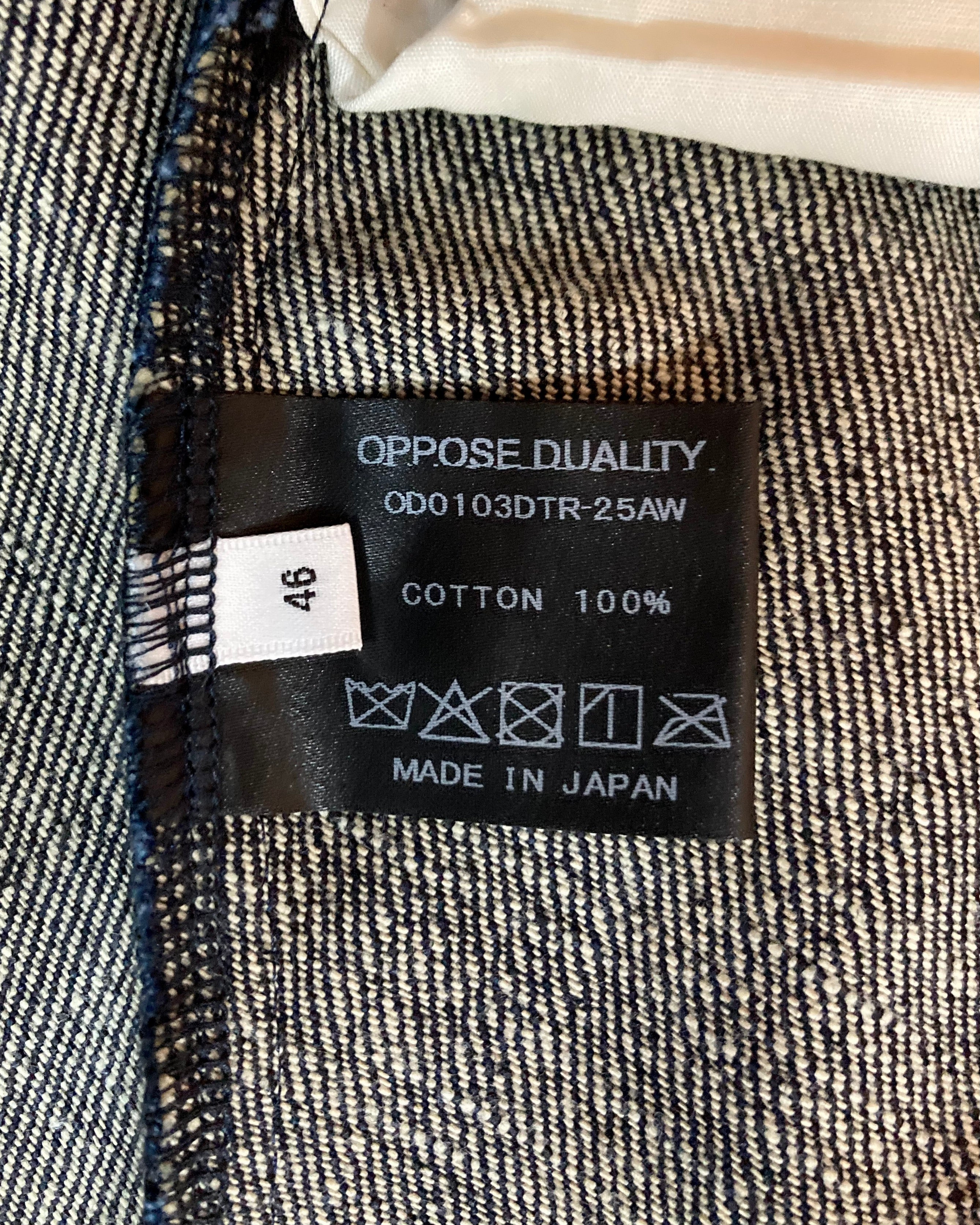 OPPOSE DUALITY / 6POCKET SUB ONG TROUSERS - Indigo