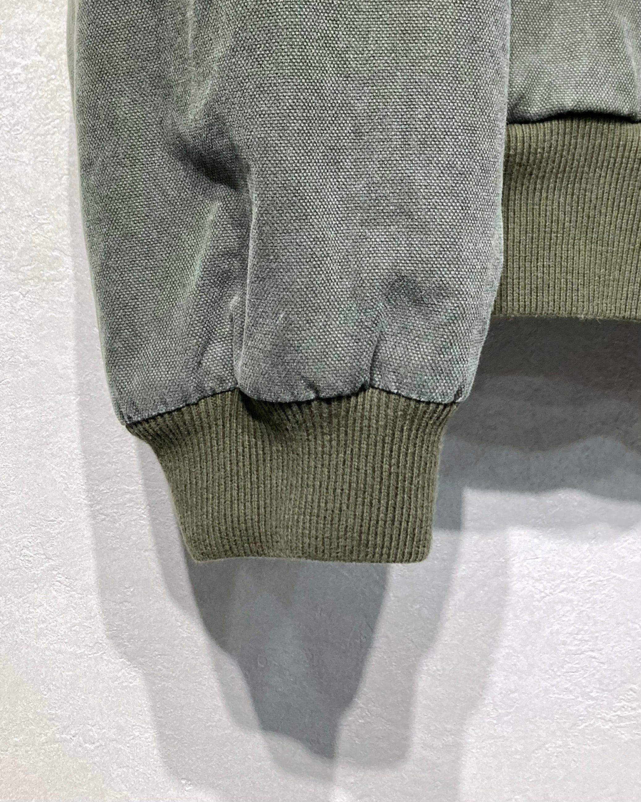 ROTOL / SLASH CANVAS HOODIE JACKET - Olive