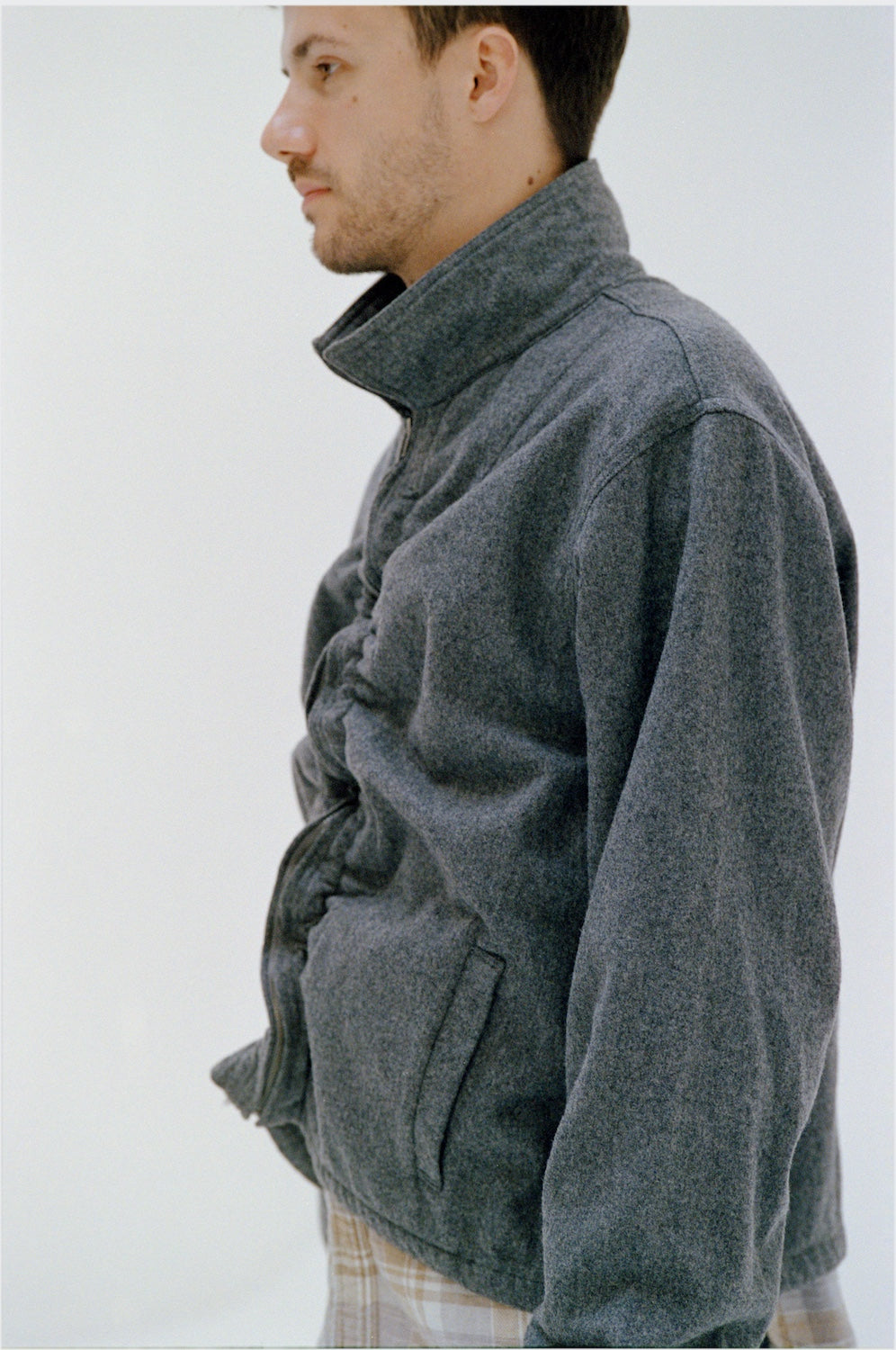 ISSUETHINGS / 25b/95-wn/c-01/Blouson - Gray