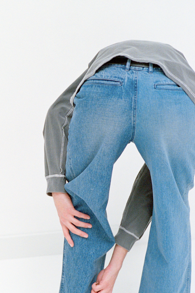 ISSUETHINGS / 25b/93-c1/c-01/Pants - Indigo blue