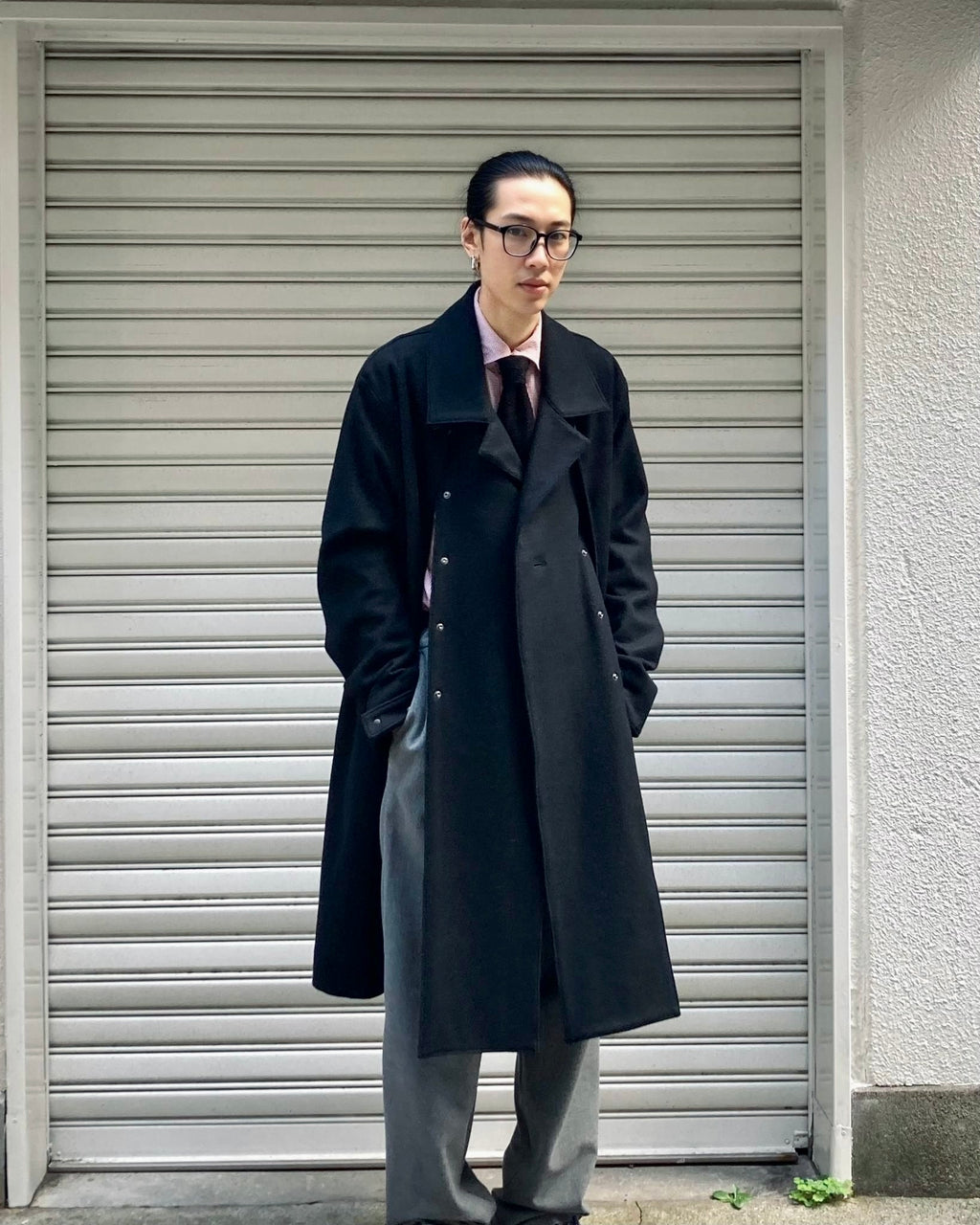 OPPOSE DUALITY / MAC COAT WOOL - Black