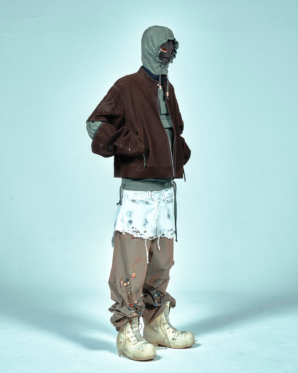 JIAN YE / FANG ANORACK HOOD(WATER PLOOF) - OLIVE