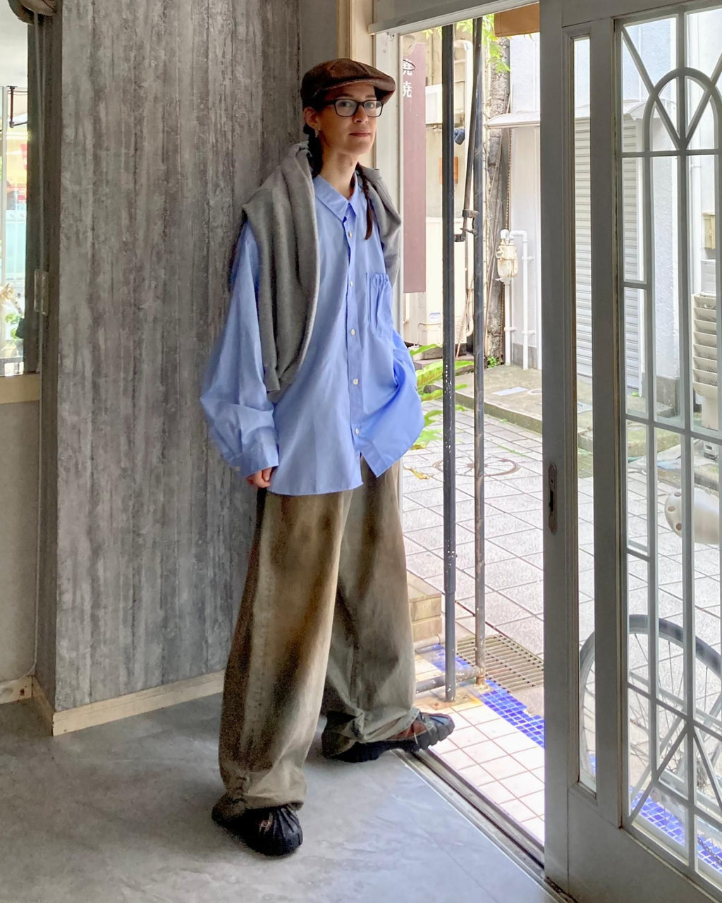 REFOMED / FRESH MAN DENIM WIDE PANTS by EDWIN - USED