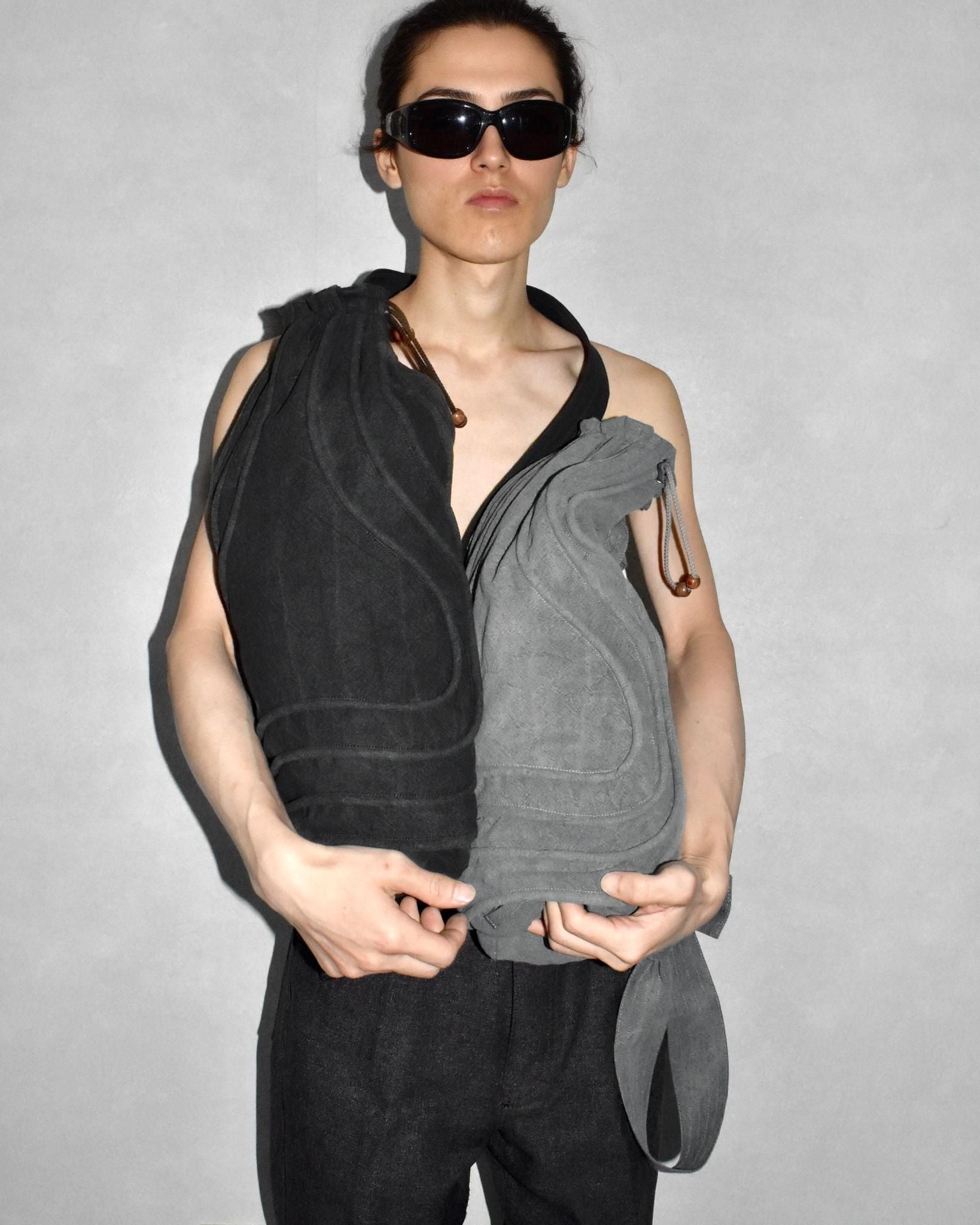 JIAN YE / TAO BAG - Charcoal