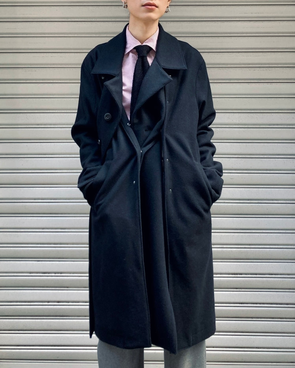 OPPOSE DUALITY / MAC COAT WOOL - Black