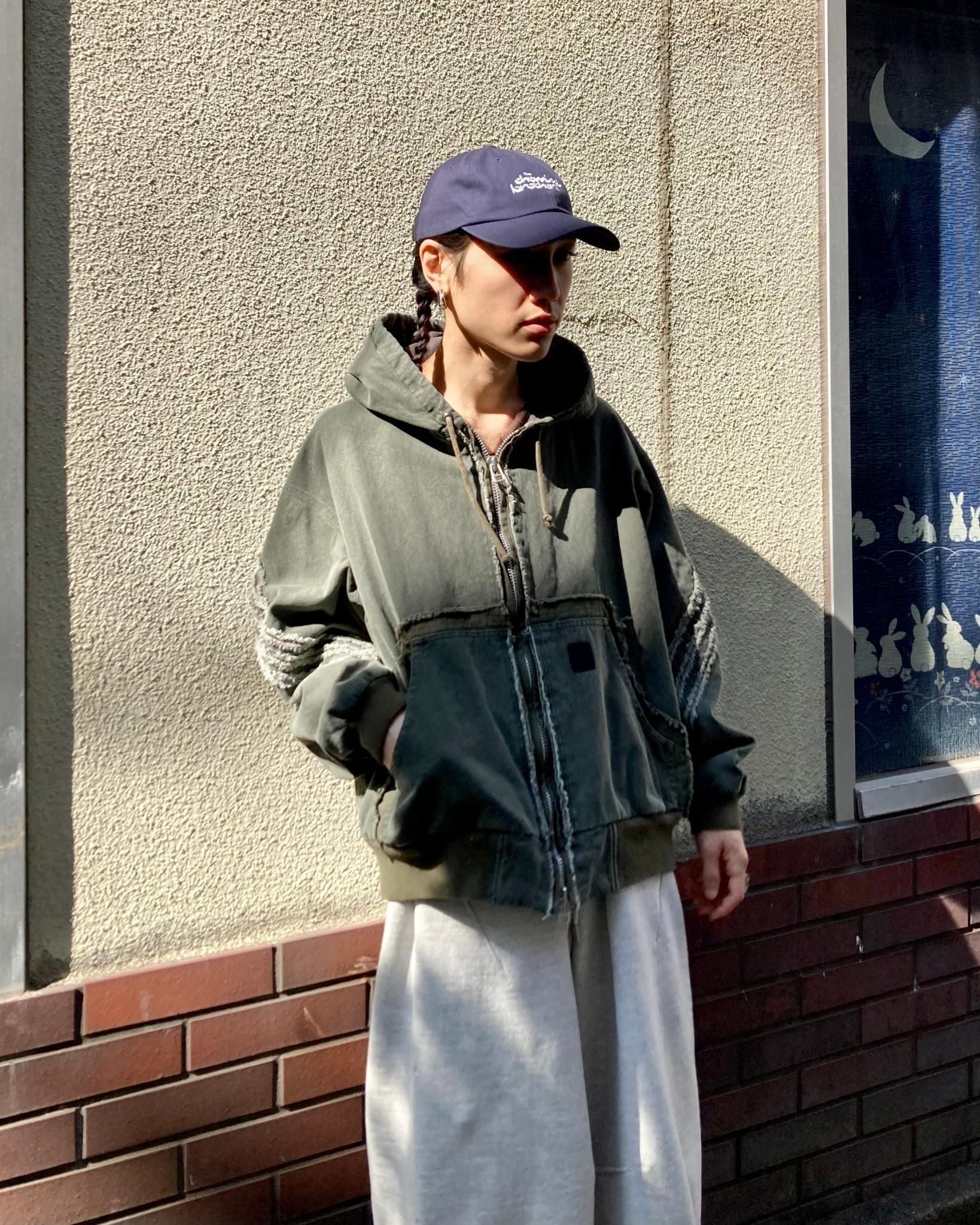 ROTOL / SLASH CANVAS HOODIE JACKET - Olive