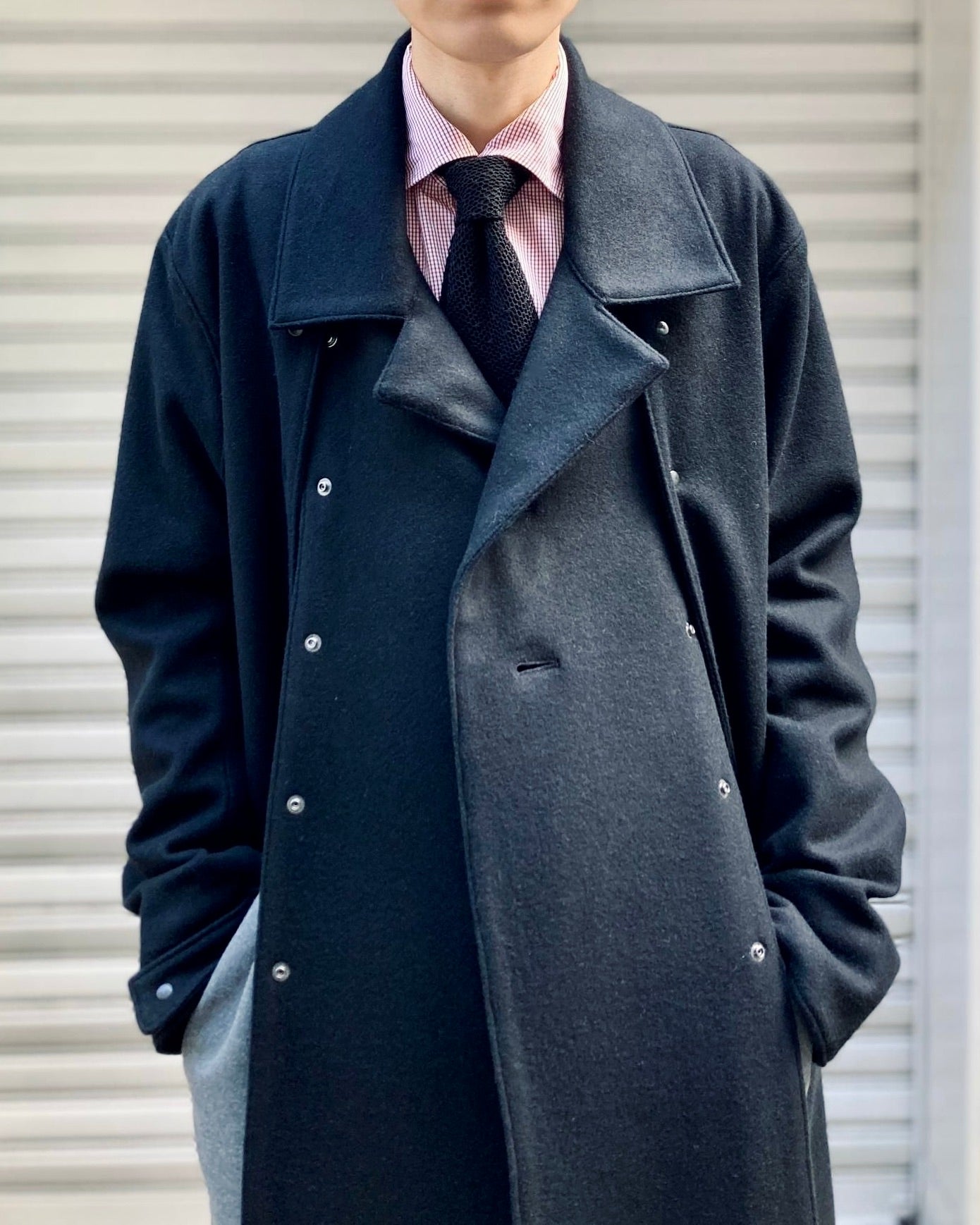 OPPOSE DUALITY / MAC COAT WOOL - Black