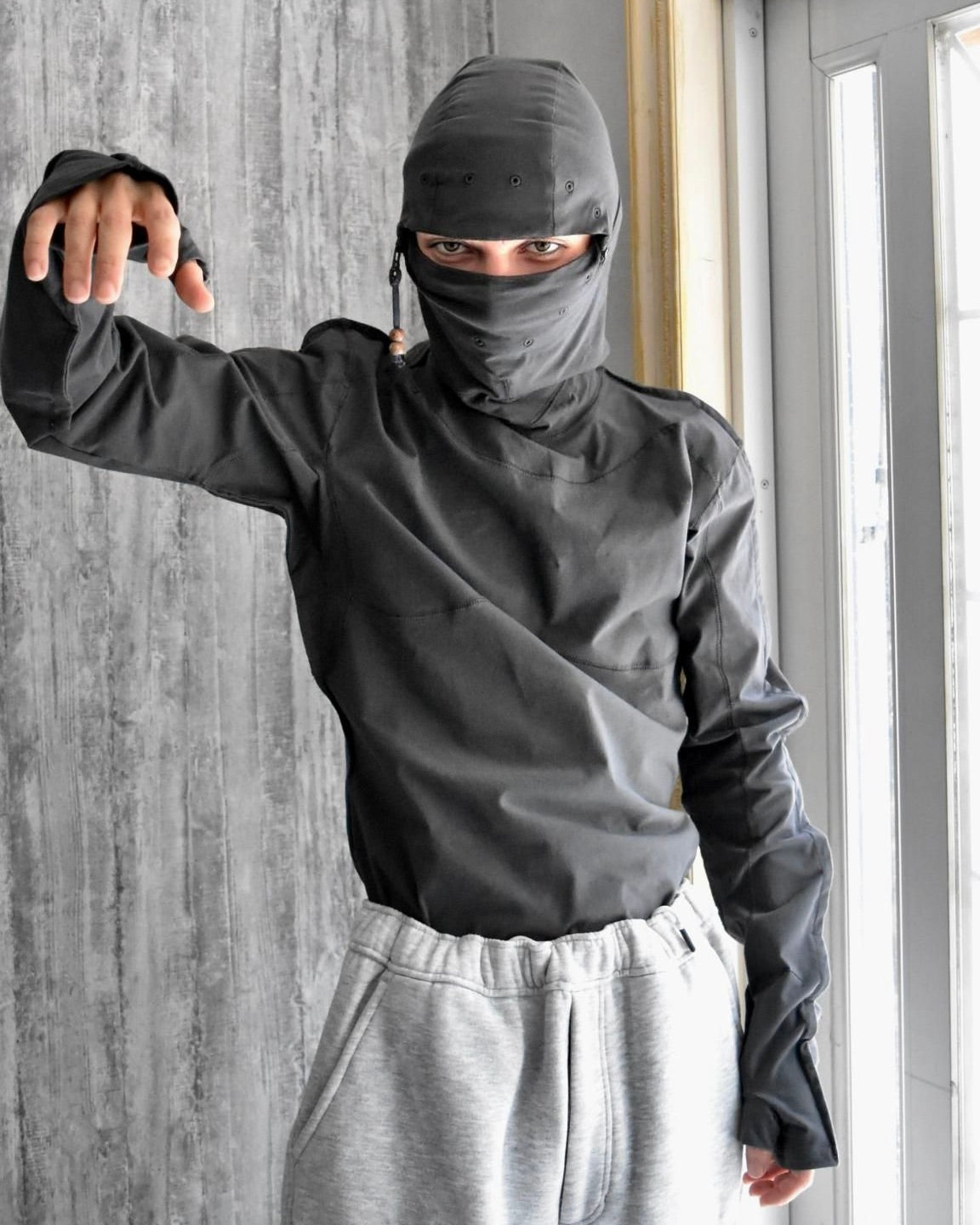 JIAN YE / SASOU TOP - Charcoal