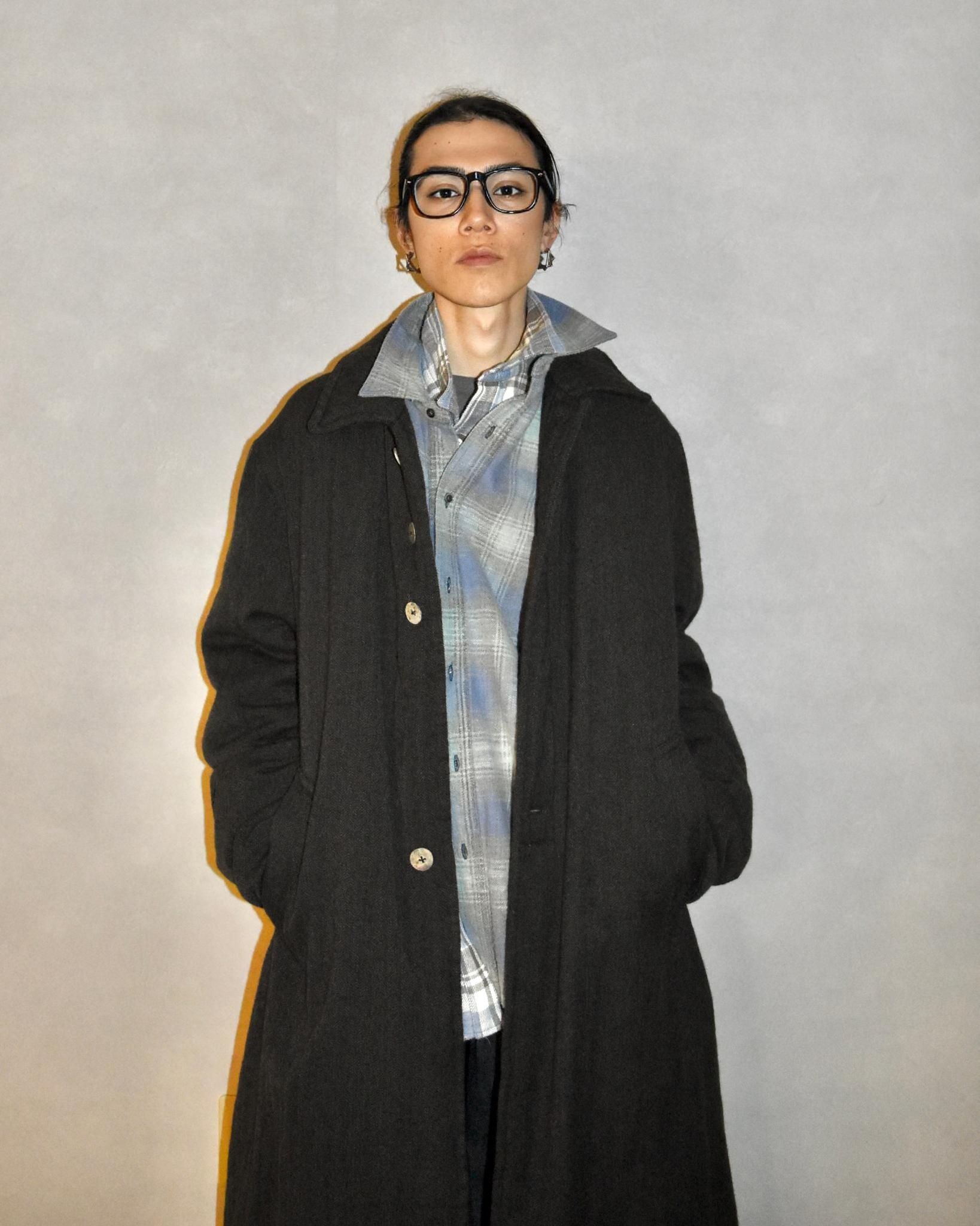 CALL / WOOL SHRINK LONG COAT