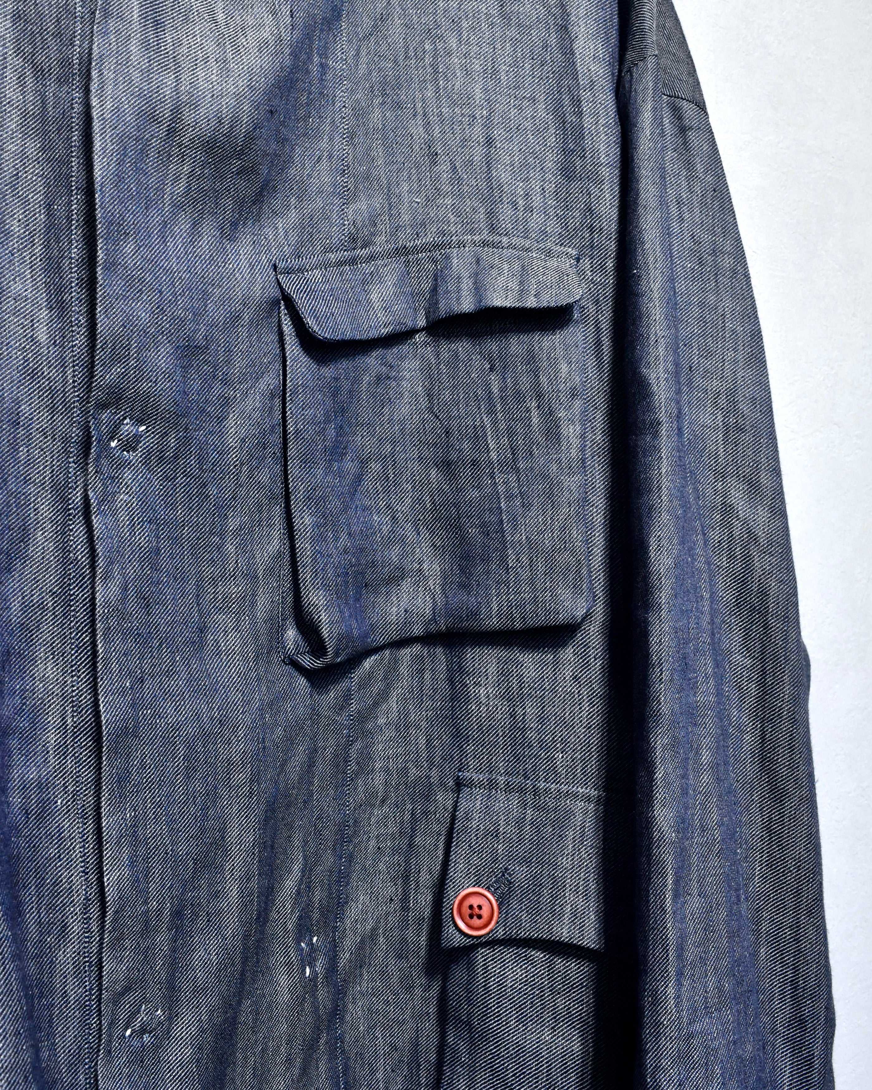OIRA / ZUKIN HALF COAT - Linen denim