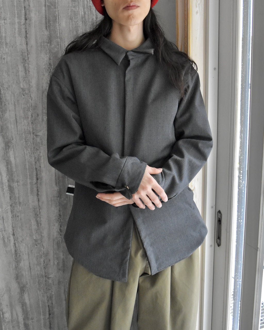 OIRA / REVERSIBLE CPO SHIRT ITALIAN WOOL