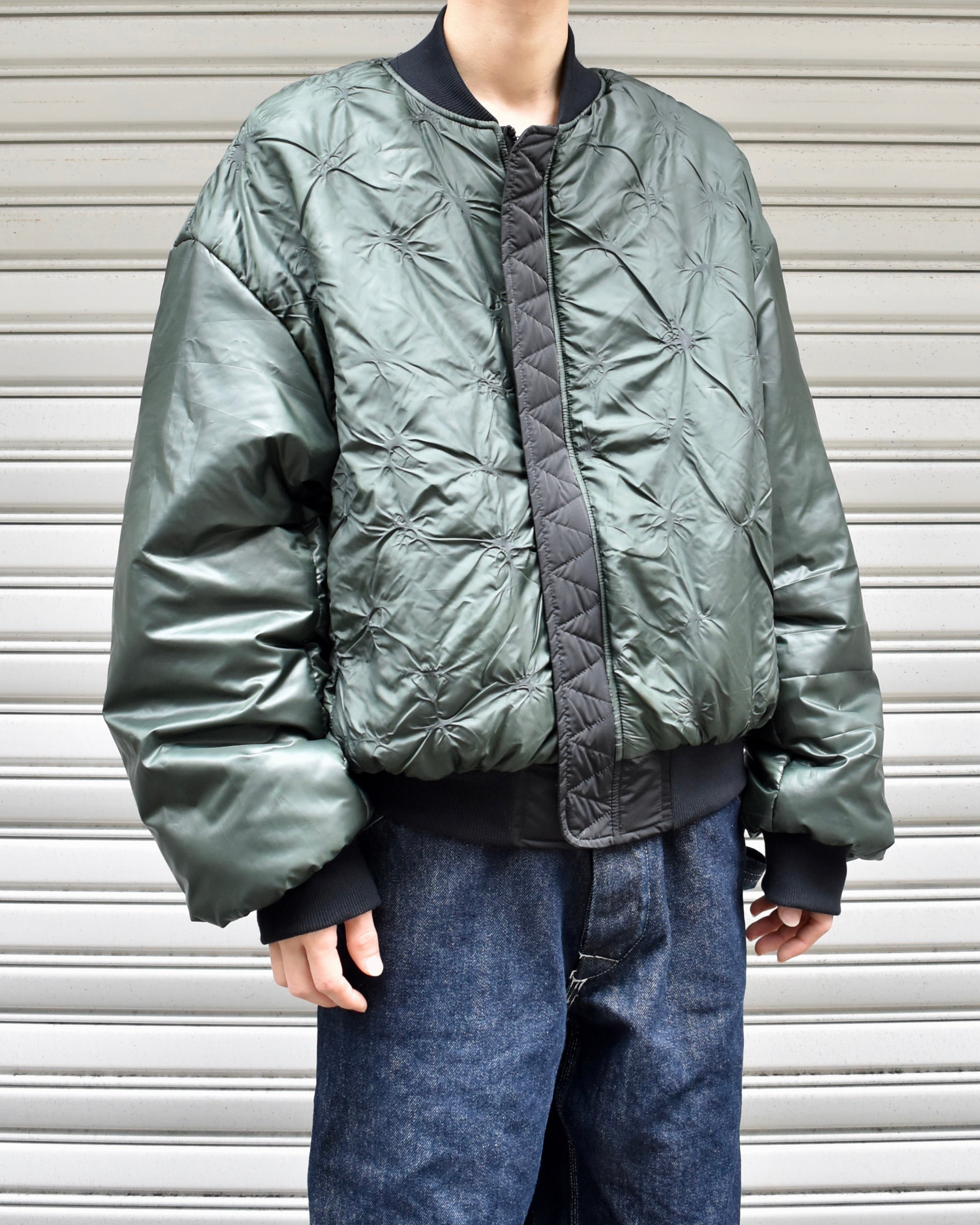 RYAW / HIDDEN BOMBER JACKET - Black