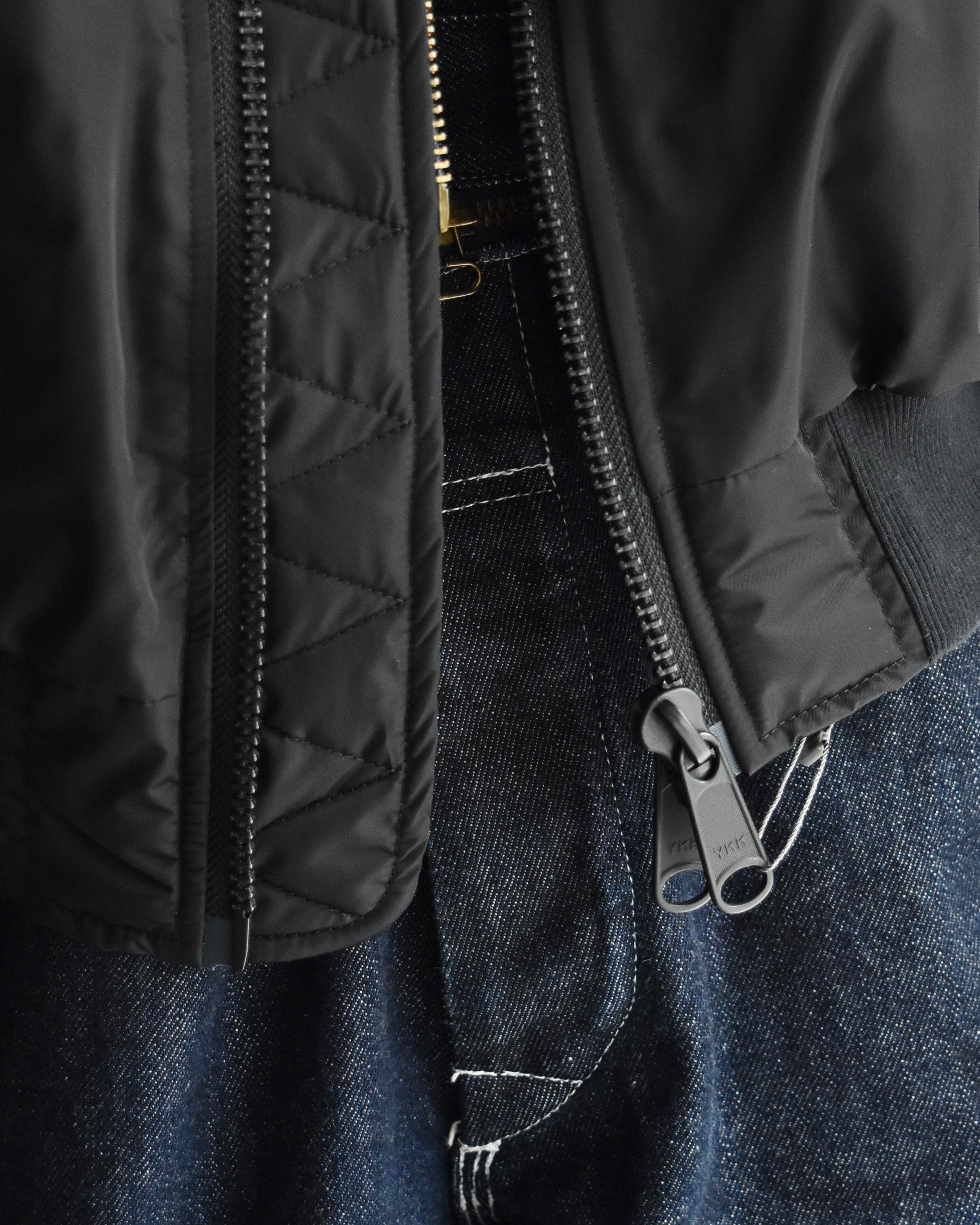 RYAW / HIDDEN BOMBER JACKET - Black