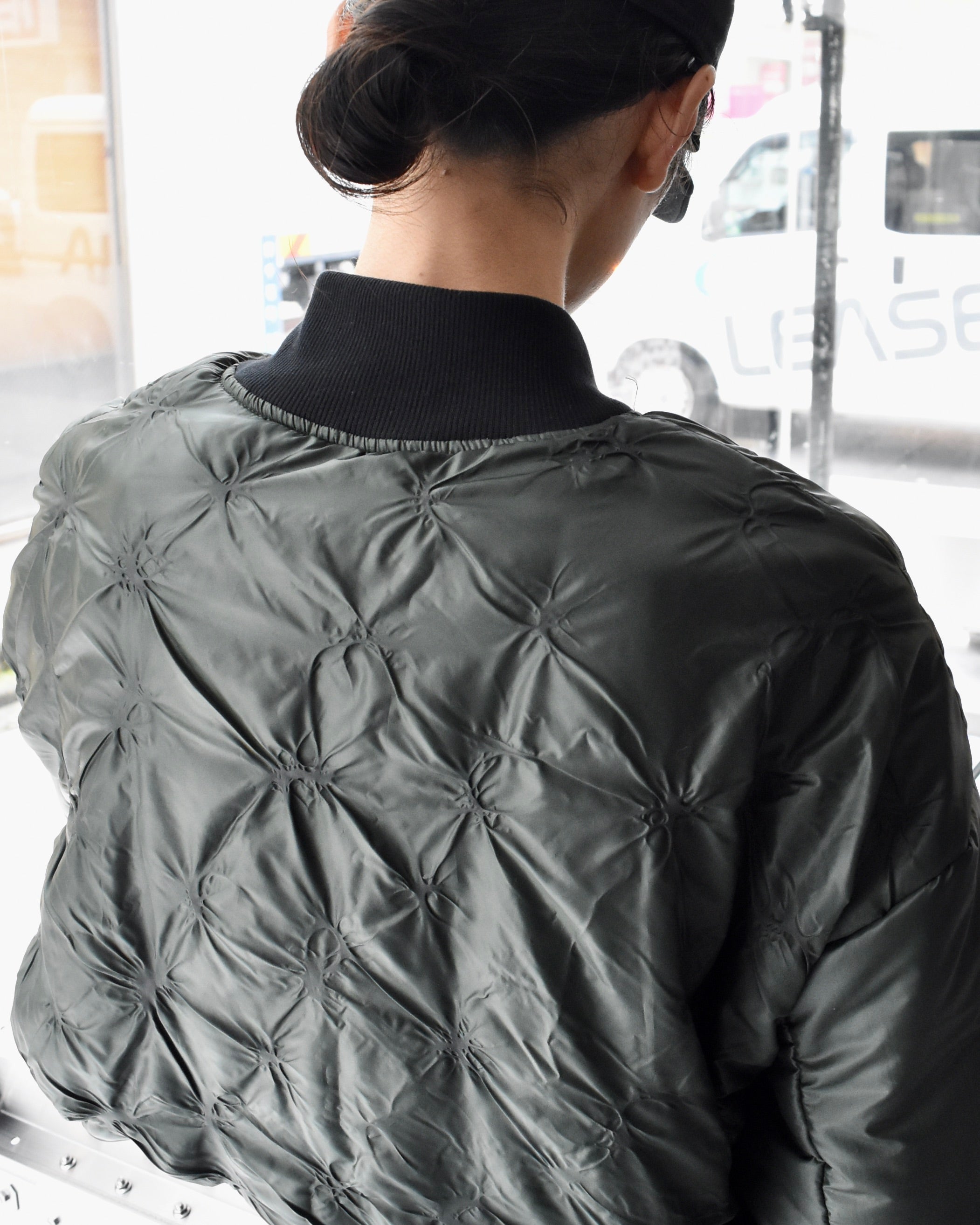 RYAW / HIDDEN BOMBER JACKET - Black