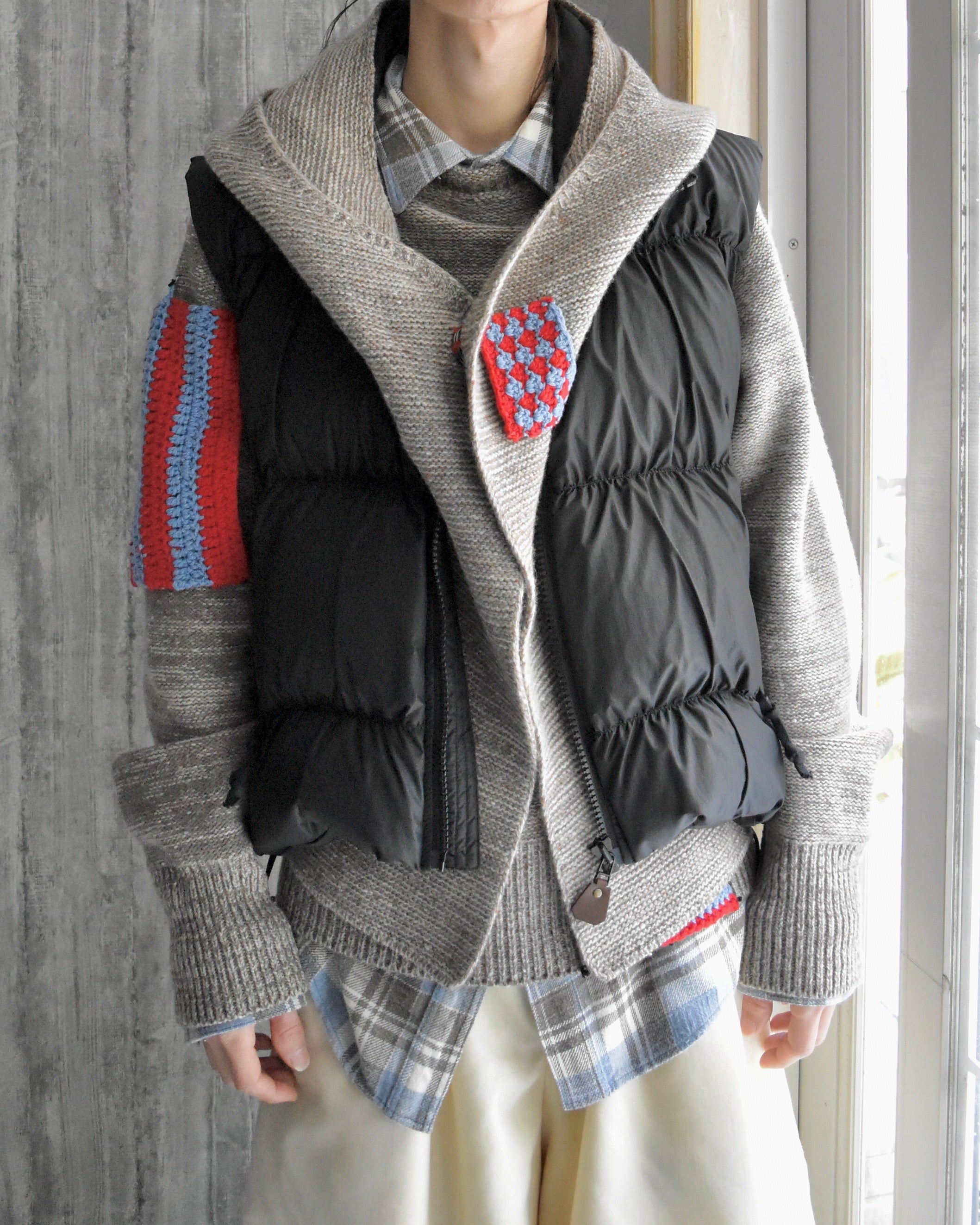 REFOMED / MANUAL DOWN VEST - Black