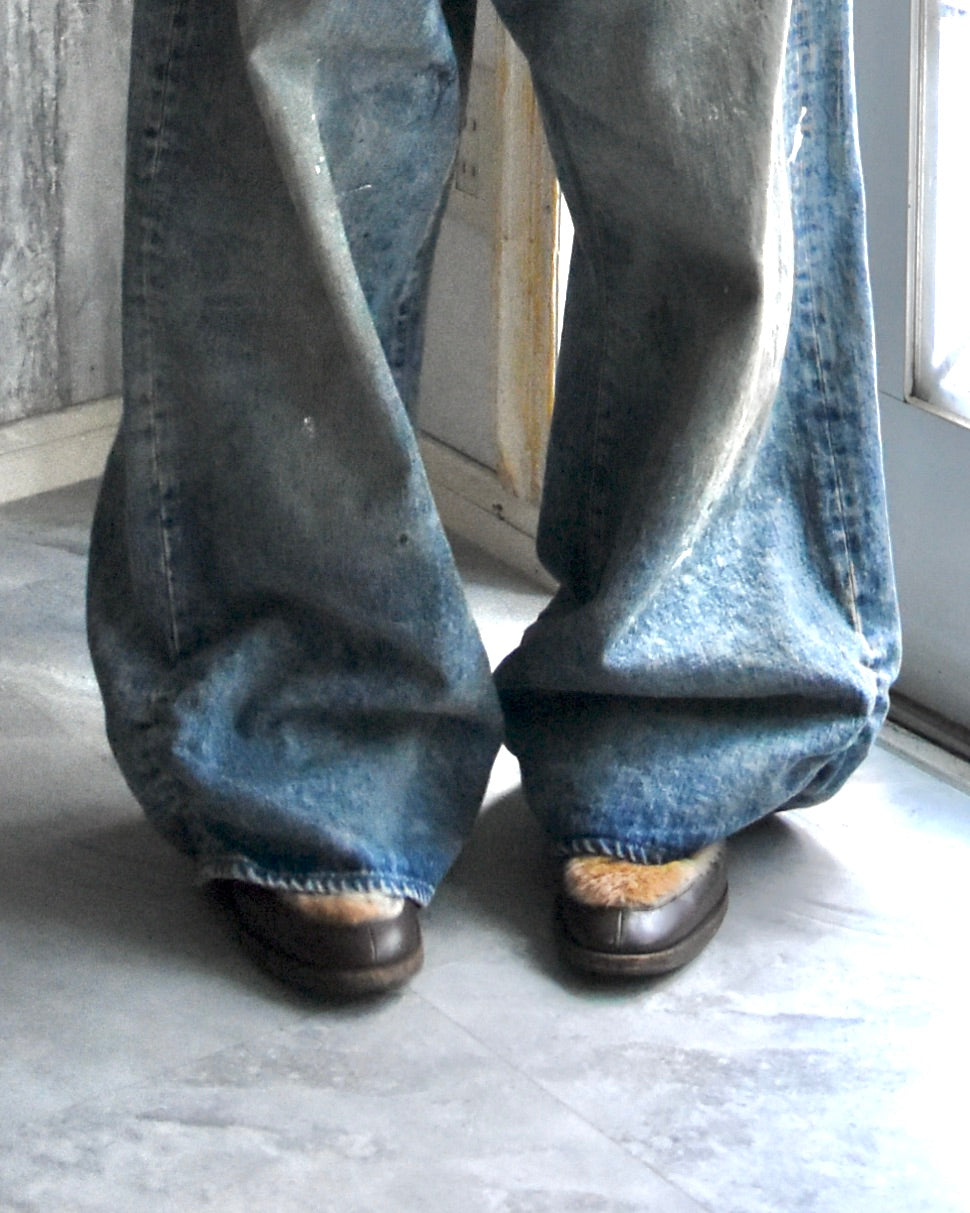 REFOMED / FRESH MAN DENIM WIDE PANTS - Paint