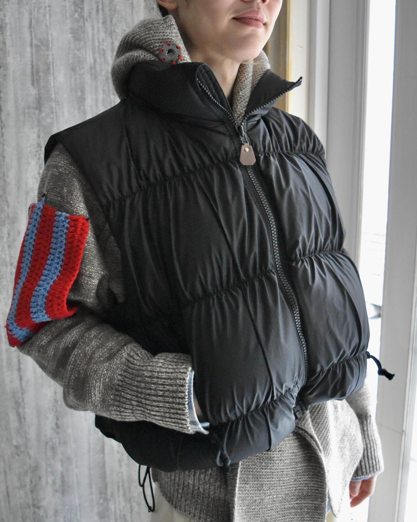 REFOMED / MANUAL DOWN VEST - Black