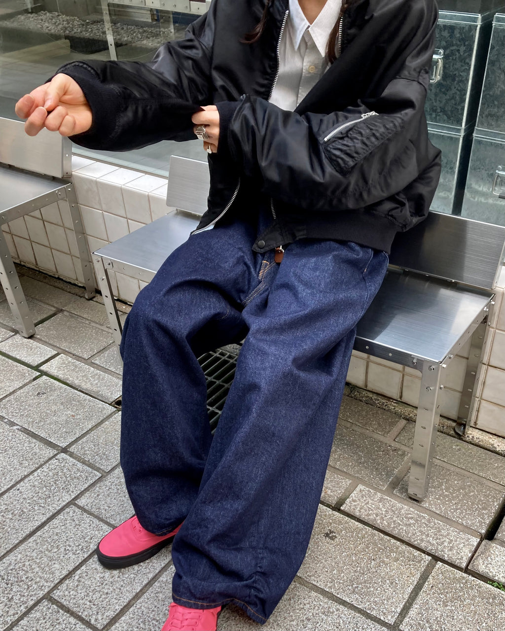 REFOMED / FRESH MAN DENIM WIDE PANTS by EDWIN - ONE WASH