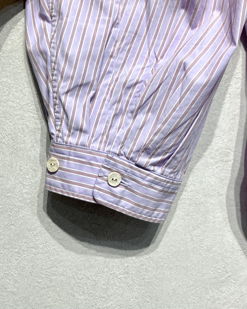 REFOMED / WRIST PATCH WIDE SHIRT "STRIPE" - Lavender