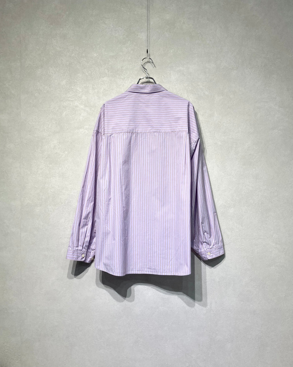 REFOMED / WRIST PATCH WIDE SHIRT "STRIPE" - Lavender