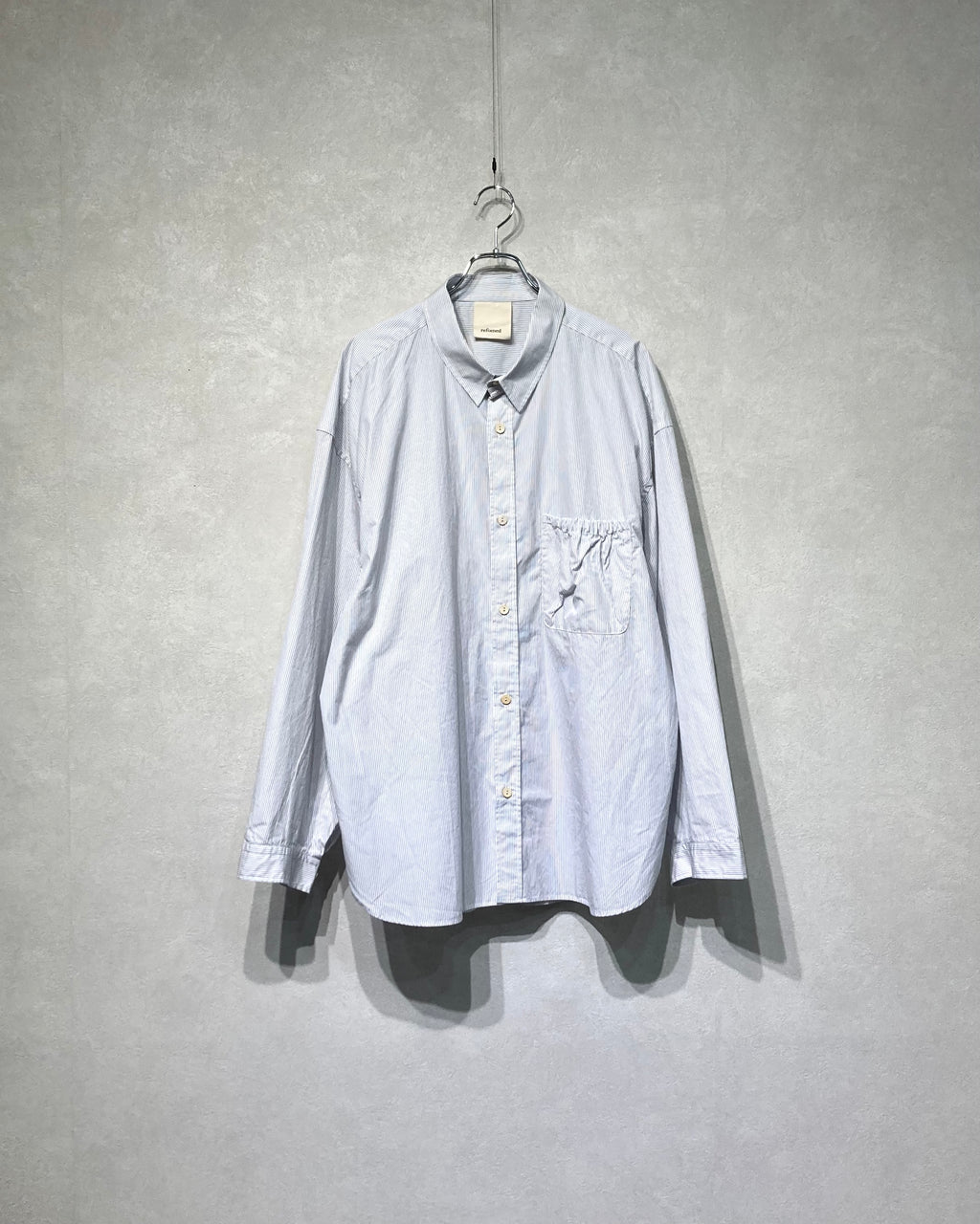 REFOMED / WRIST PATCH WIDE SHIRT "STRIPE" - Off