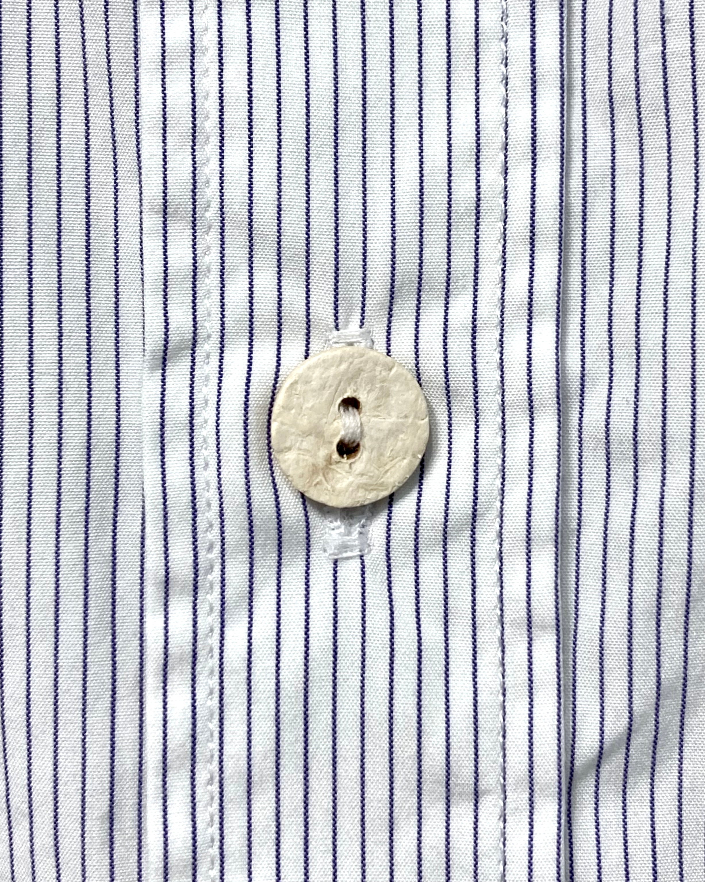 REFOMED / WRIST PATCH WIDE SHIRT "STRIPE" - Off