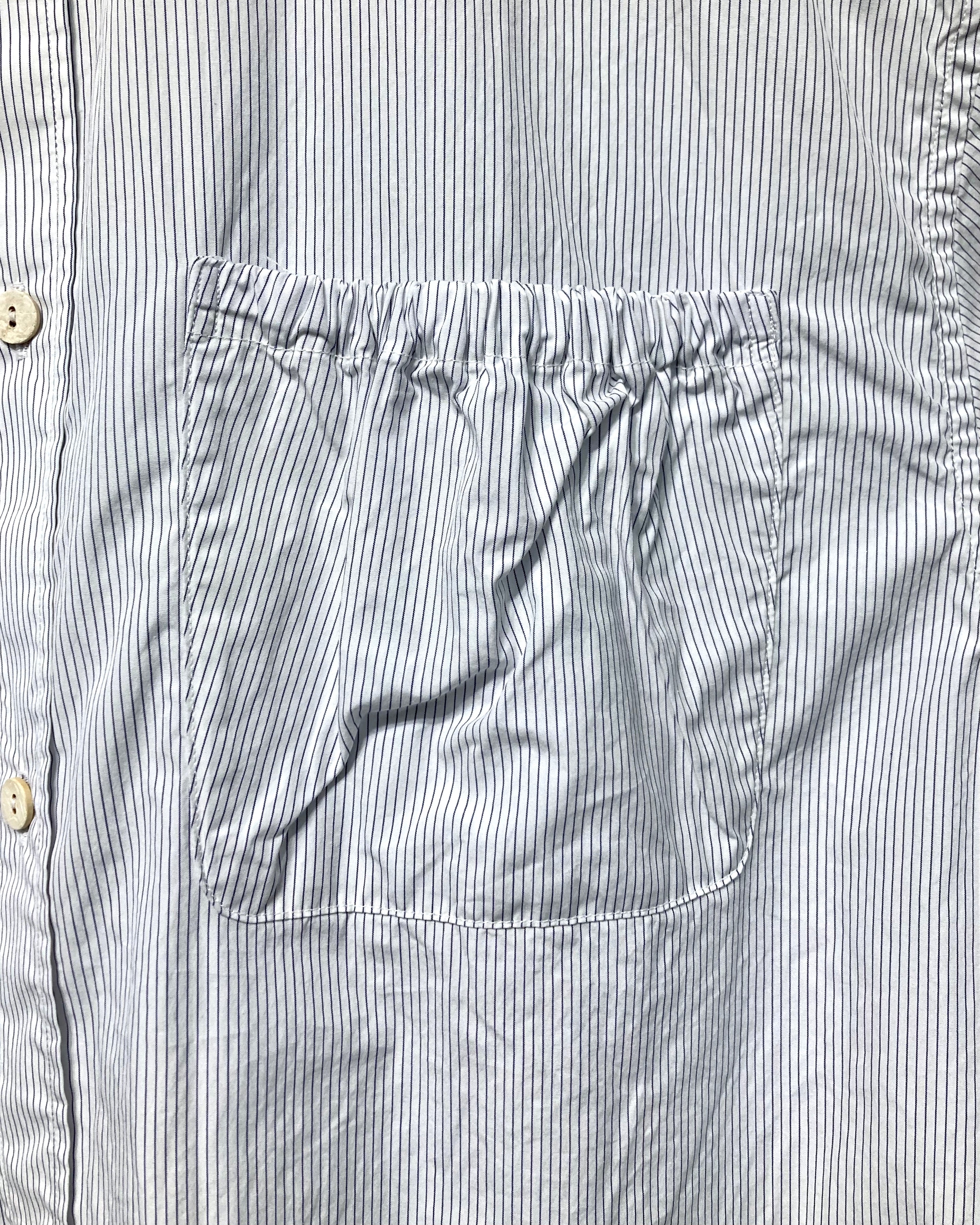 REFOMED / WRIST PATCH WIDE SHIRT "STRIPE" - Off