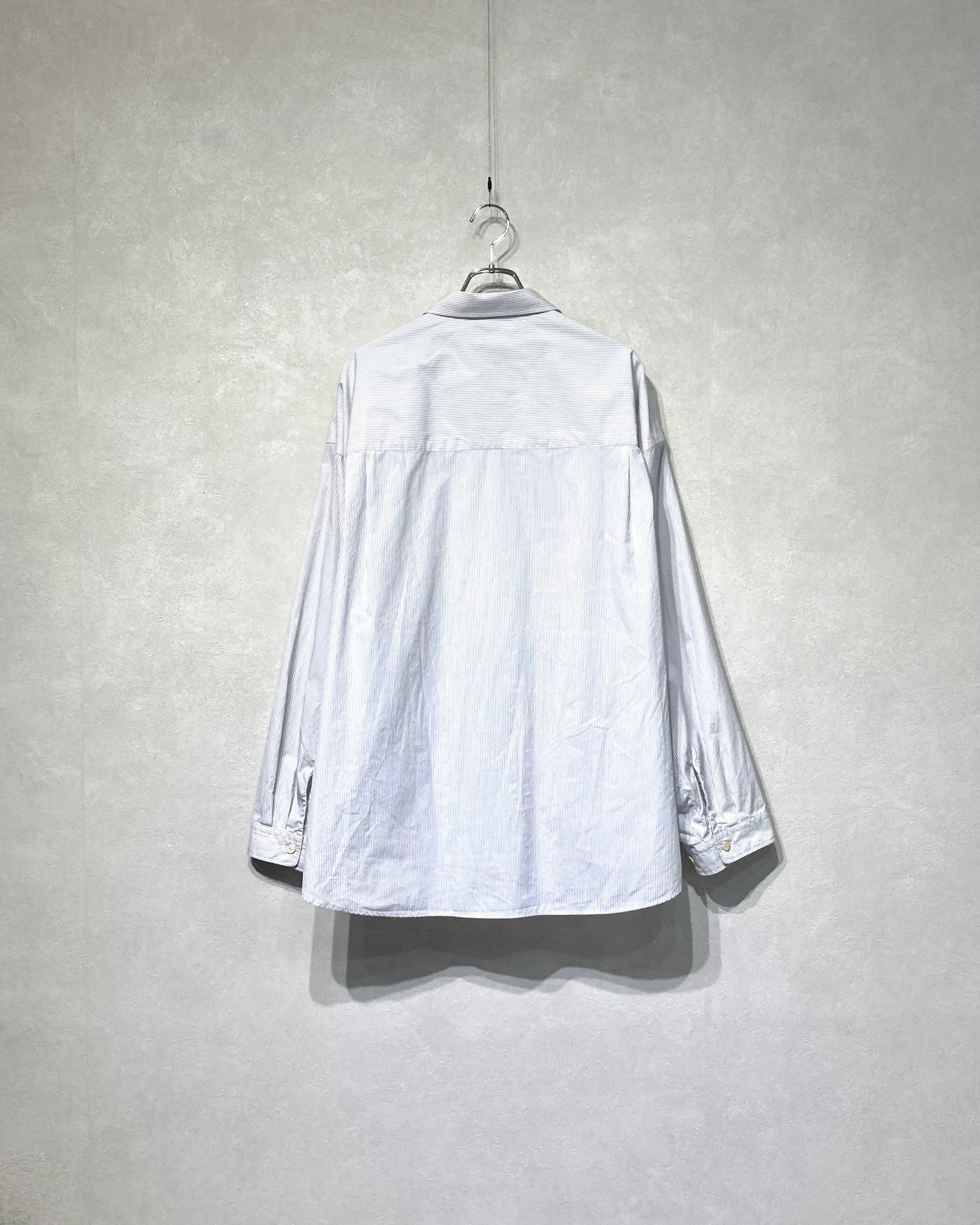 REFOMED / WRIST PATCH WIDE SHIRT "STRIPE" - Off