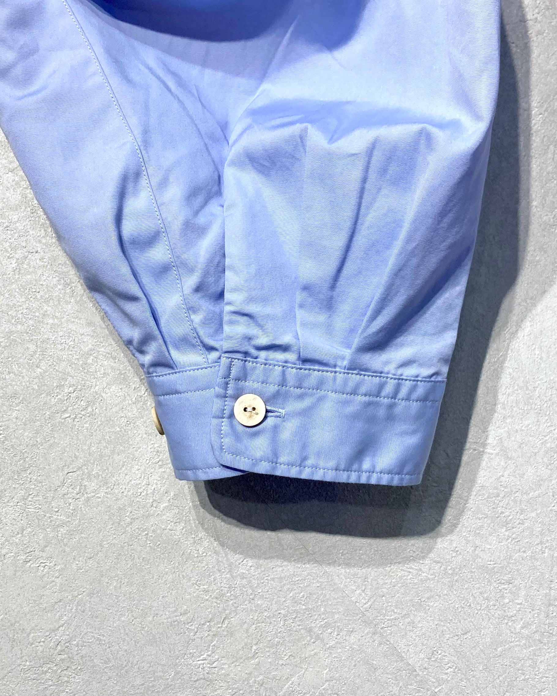 REFOMED / WRIST PATCH WIDE SHIRT - Sax