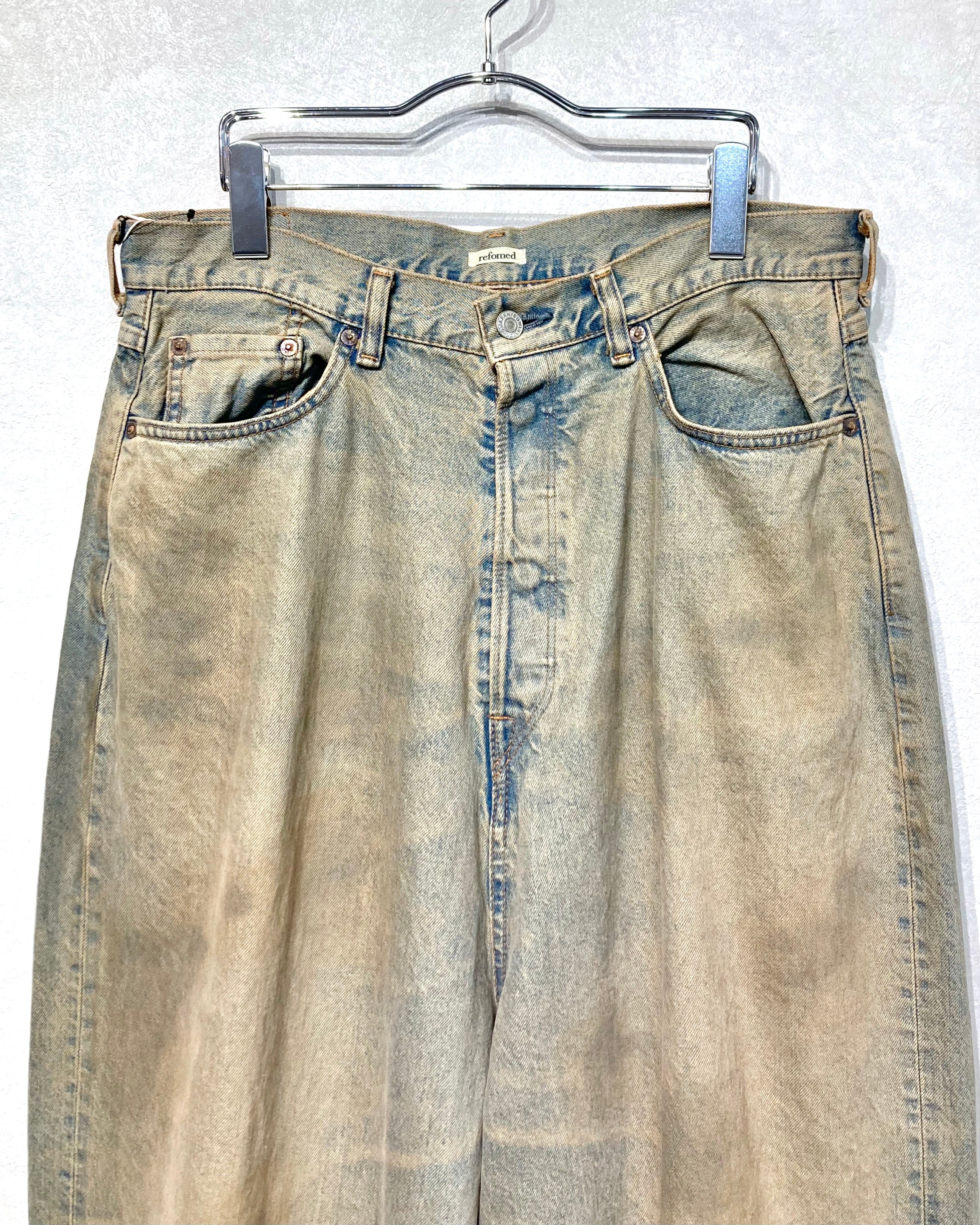 REFOMED / FRESH MAN DENIM WIDE PANTS by EDWIN - USED