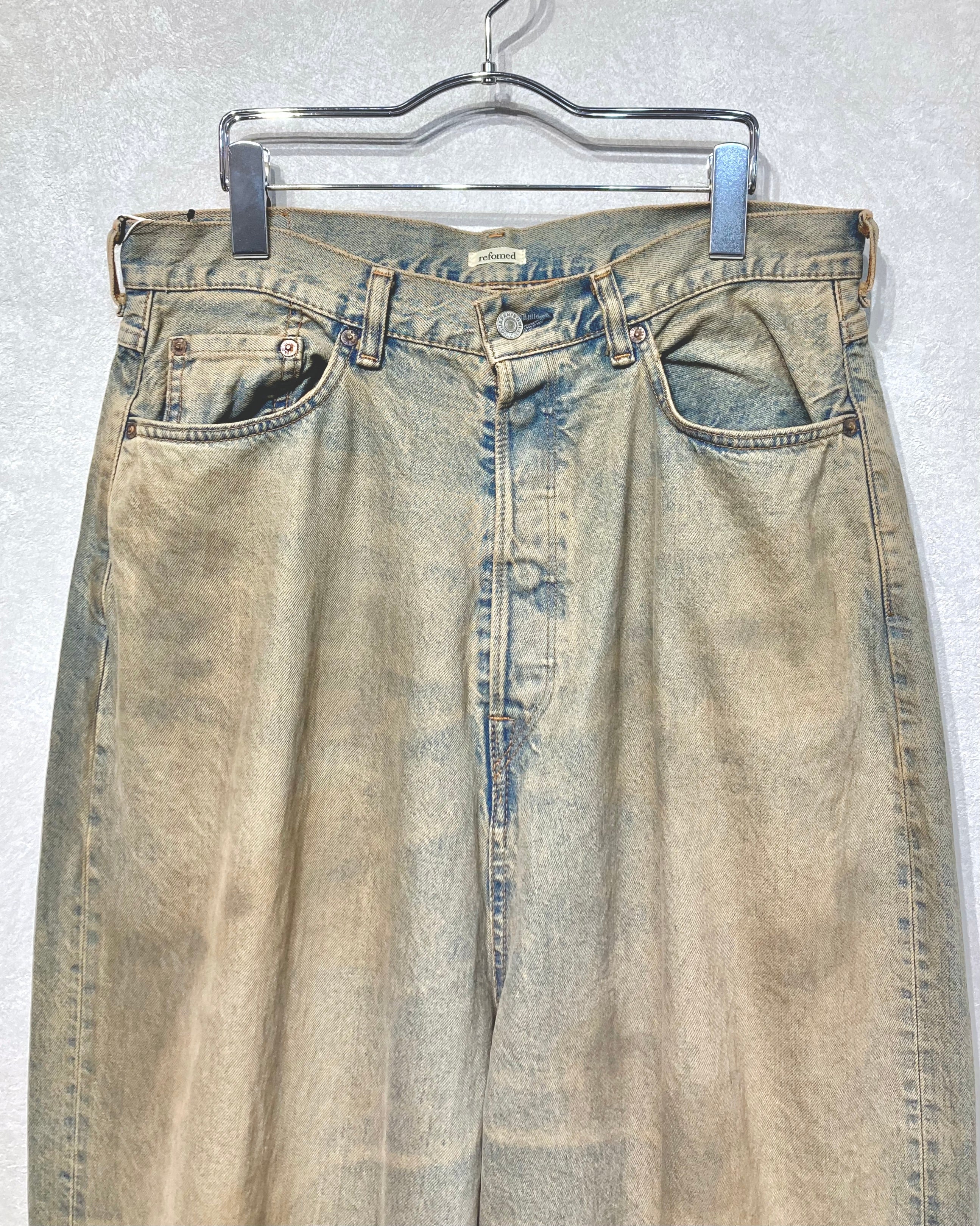 REFOMED / FRESH MAN DENIM WIDE PANTS by EDWIN - USED