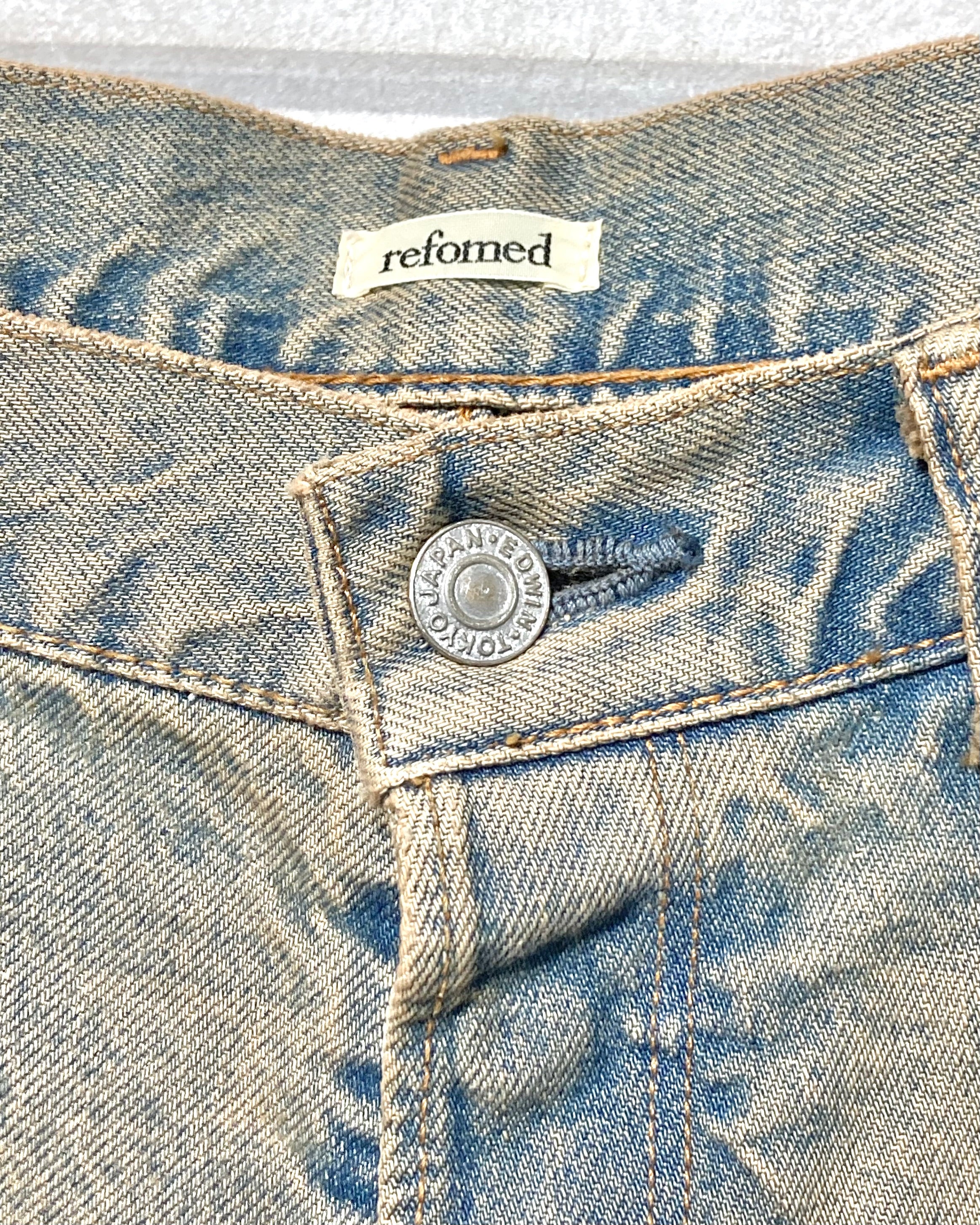 REFOMED / FRESH MAN DENIM WIDE PANTS by EDWIN - USED