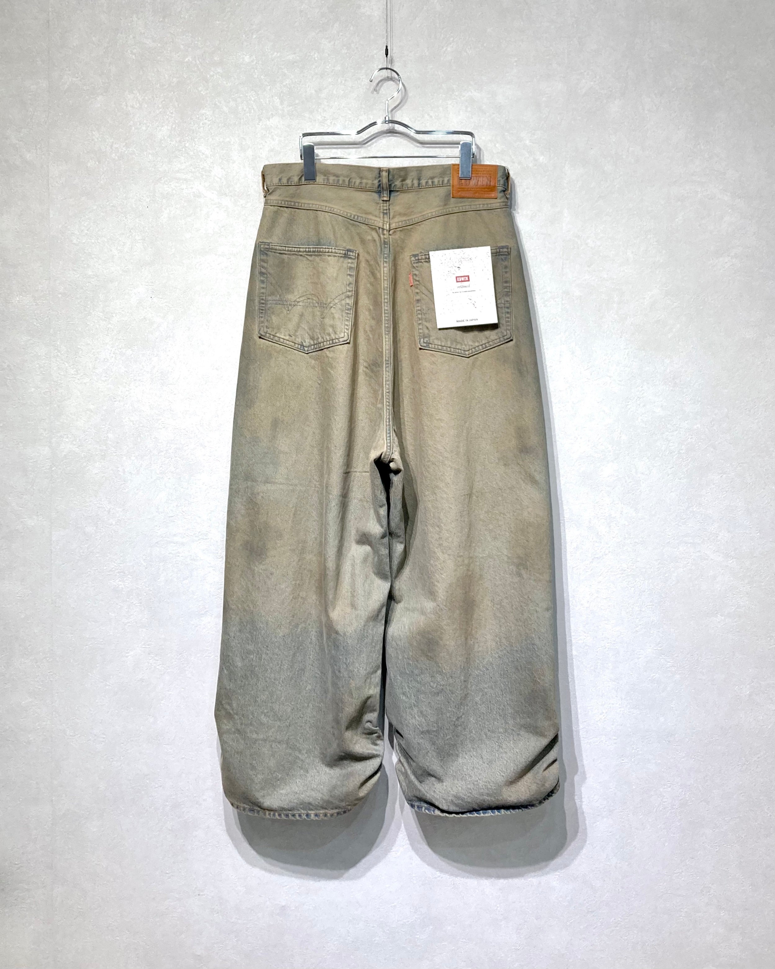 REFOMED / FRESH MAN DENIM WIDE PANTS by EDWIN - USED