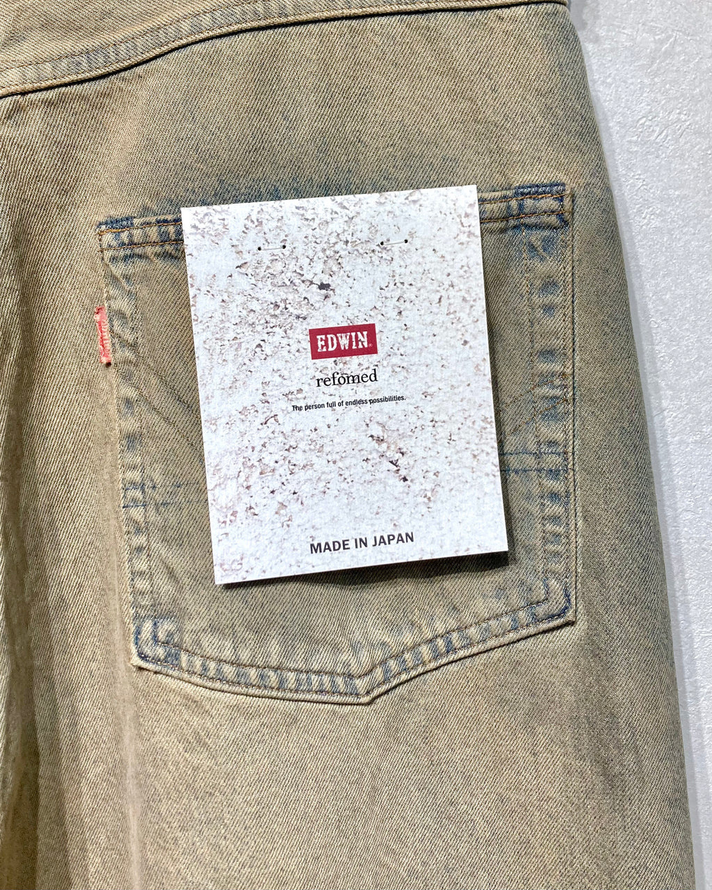 REFOMED / FRESH MAN DENIM WIDE PANTS by EDWIN - USED