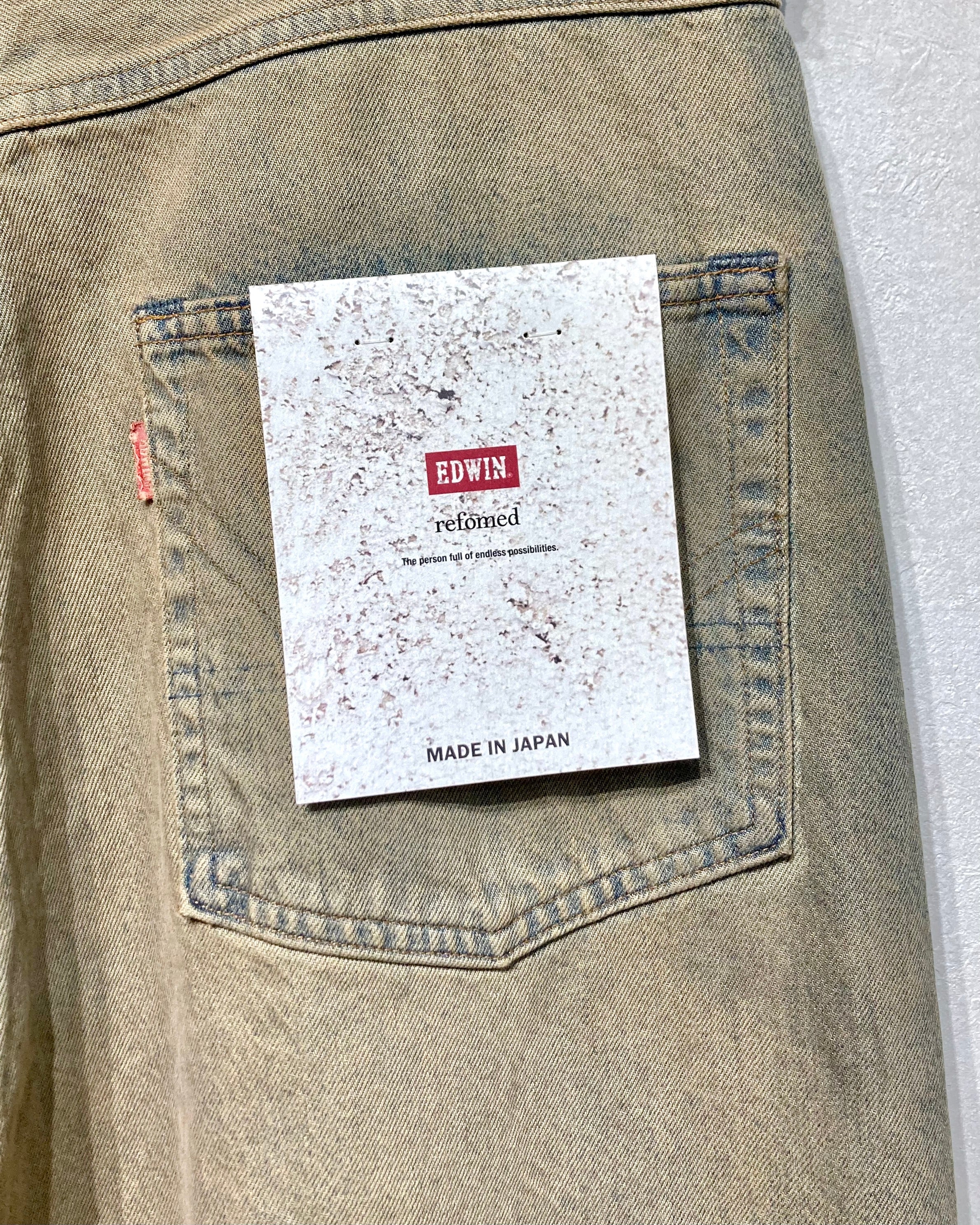 REFOMED / FRESH MAN DENIM WIDE PANTS by EDWIN - USED