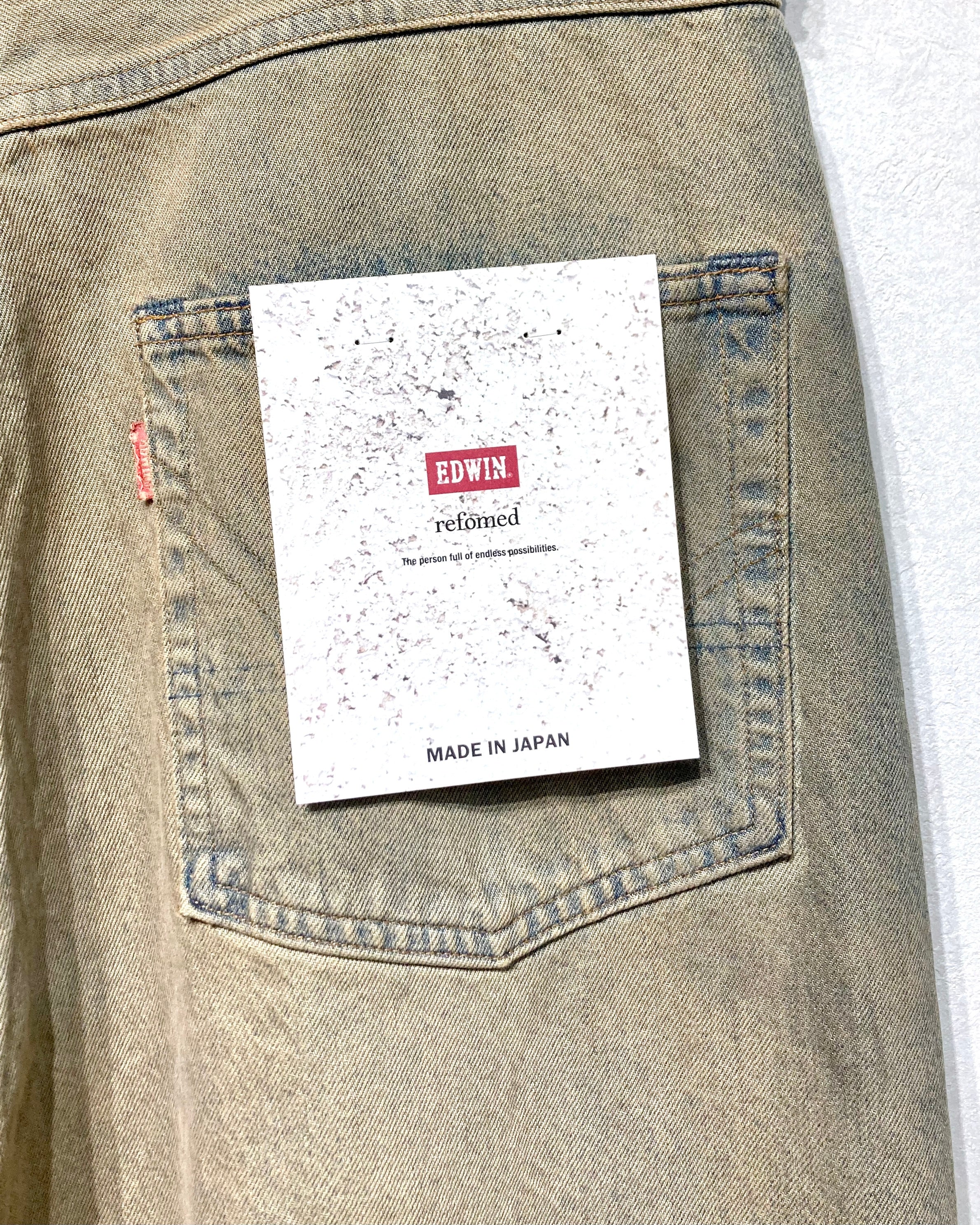 REFOMED / FRESH MAN DENIM WIDE PANTS by EDWIN - USED