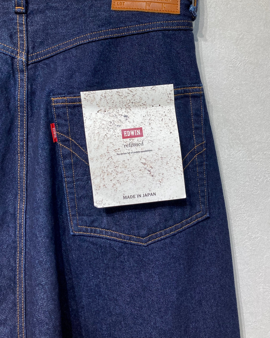 REFOMED / FRESH MAN DENIM WIDE PANTS by EDWIN - ONE WASH