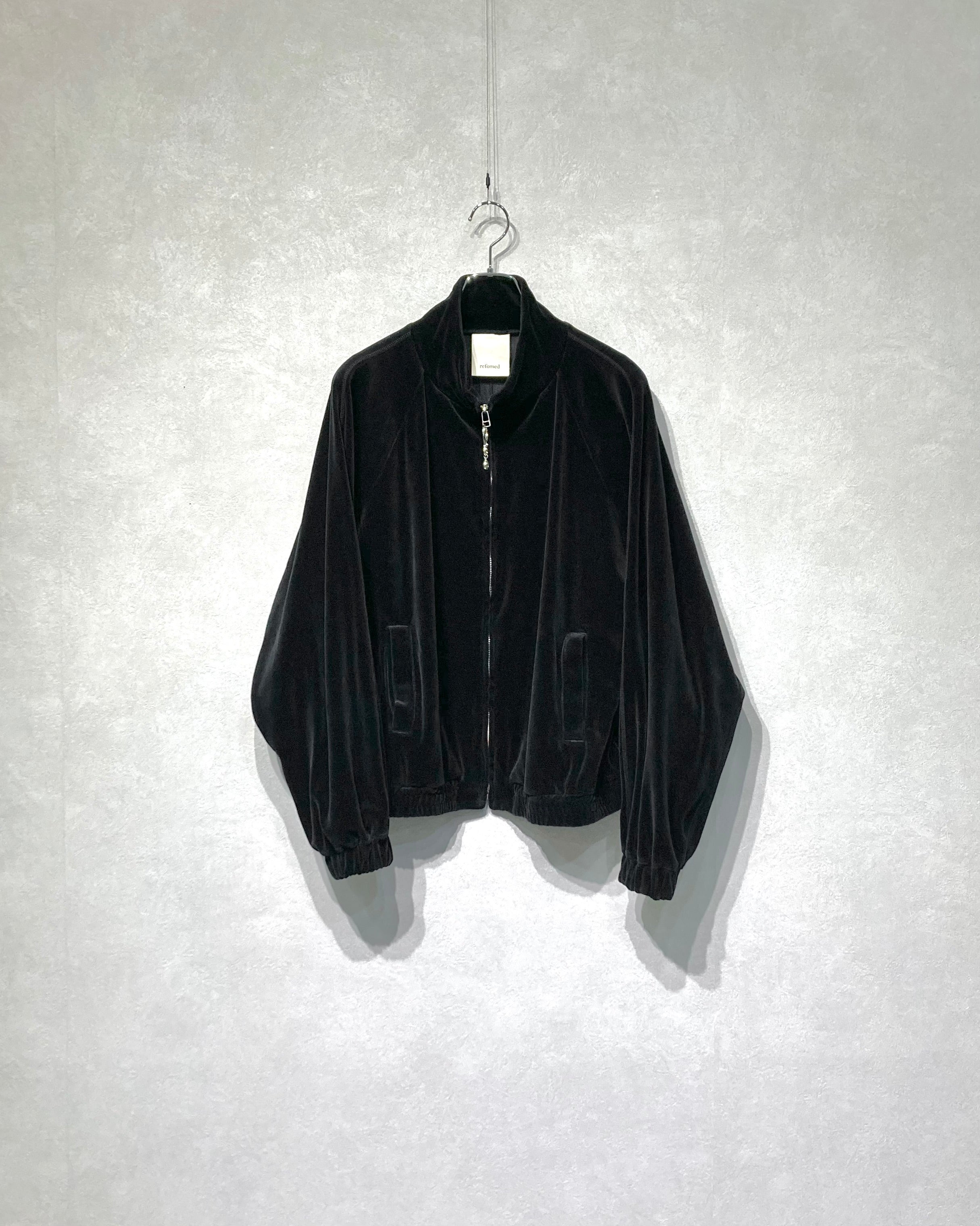 REFOMED / 10WASH VELOUR JACKET - Black