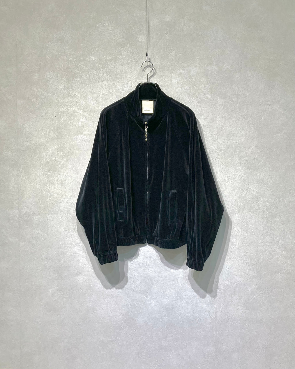 REFOMED / 10WASH VELOUR JACKET - Black
