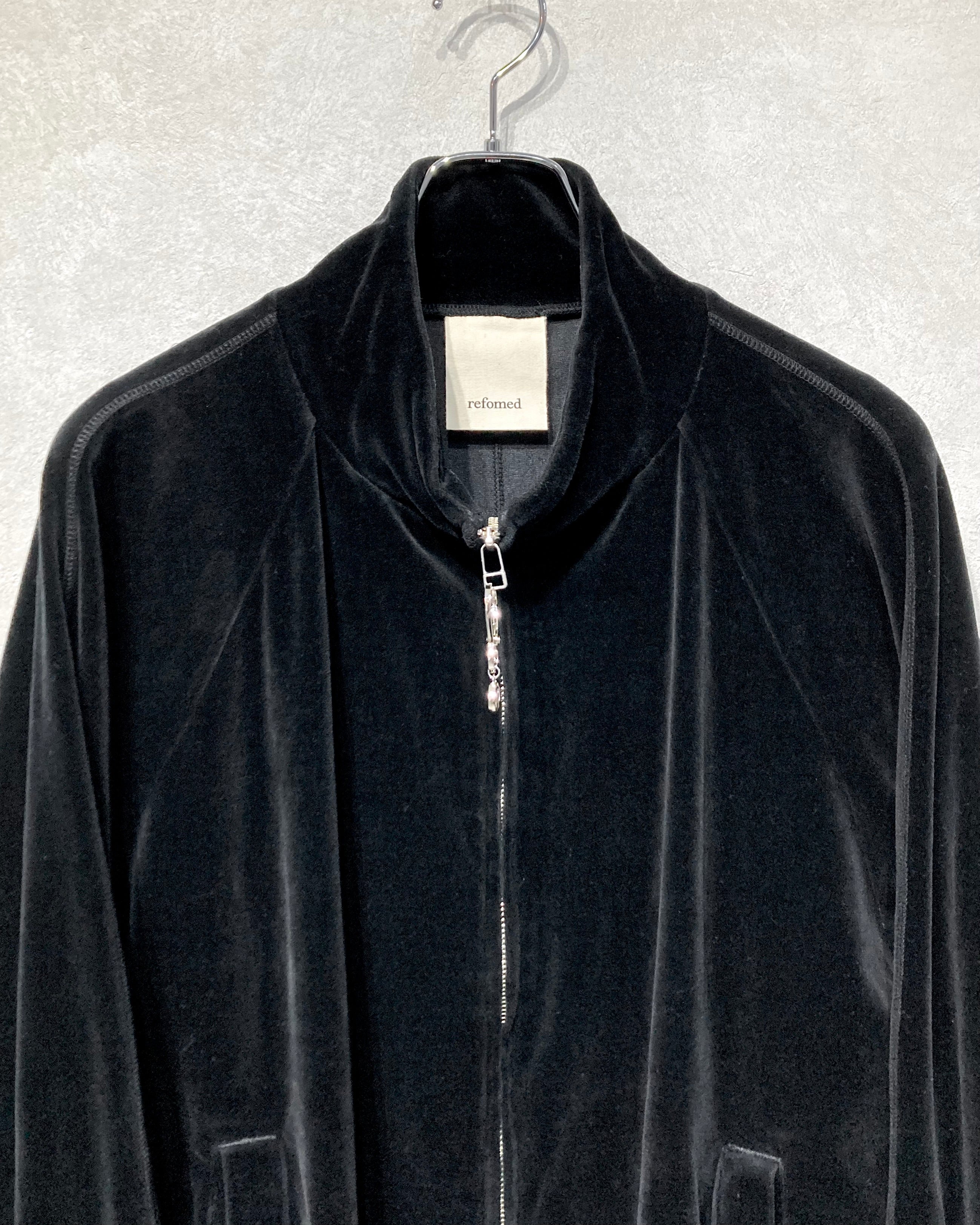 REFOMED / 10WASH VELOUR JACKET - Black
