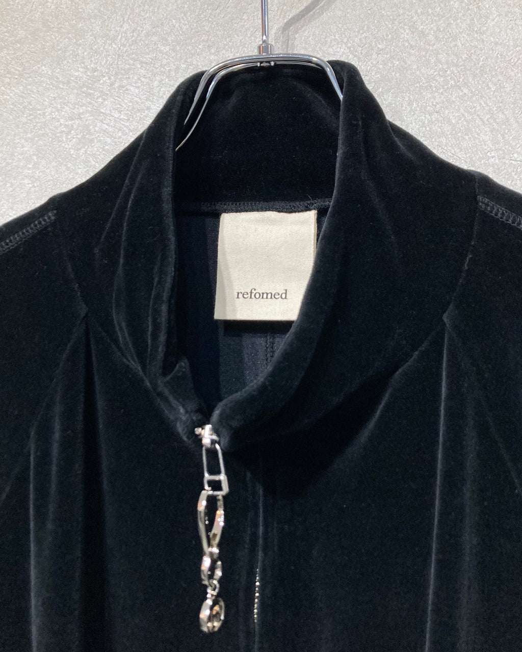 REFOMED / 10WASH VELOUR JACKET - Black