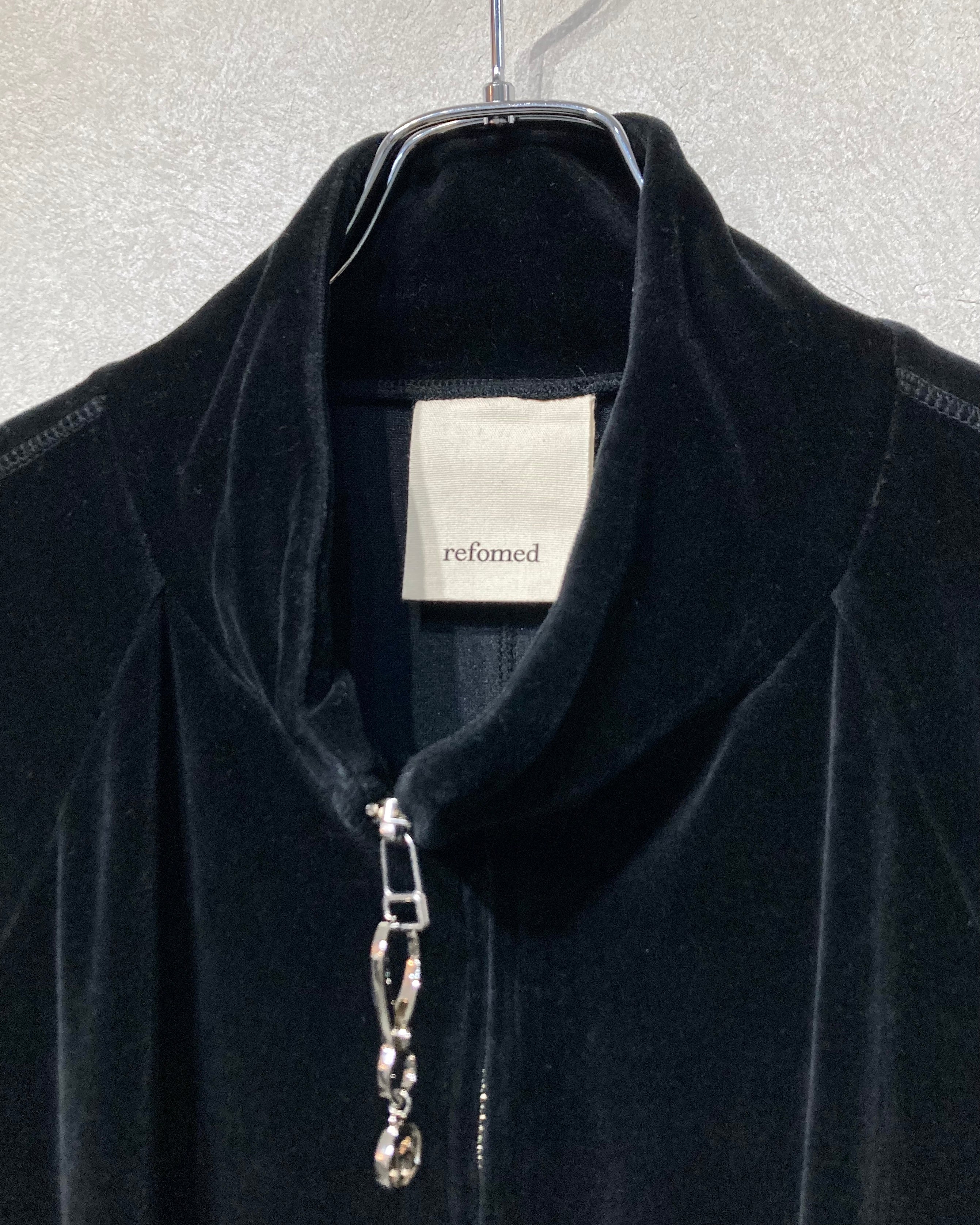 REFOMED / 10WASH VELOUR JACKET - Black
